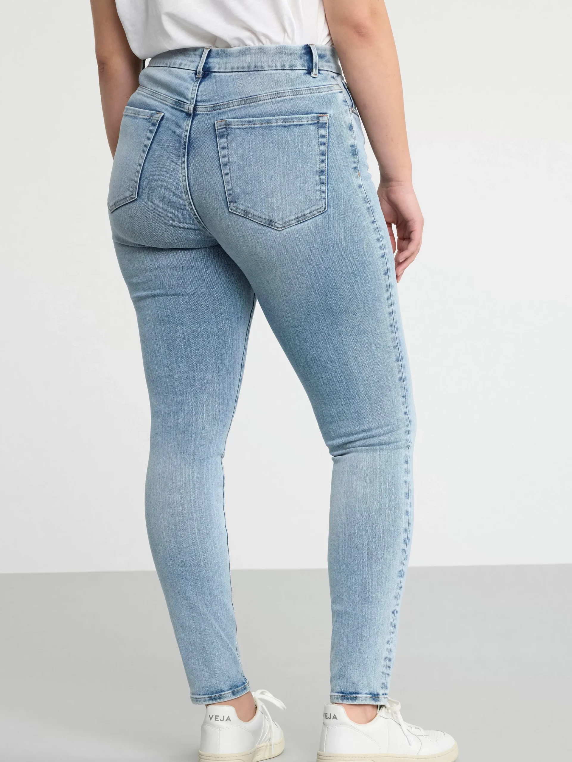 Jeans>Lindex Clara Curve Superstretchiga Slim Fit Jeans Med Hog Midja Light Denim