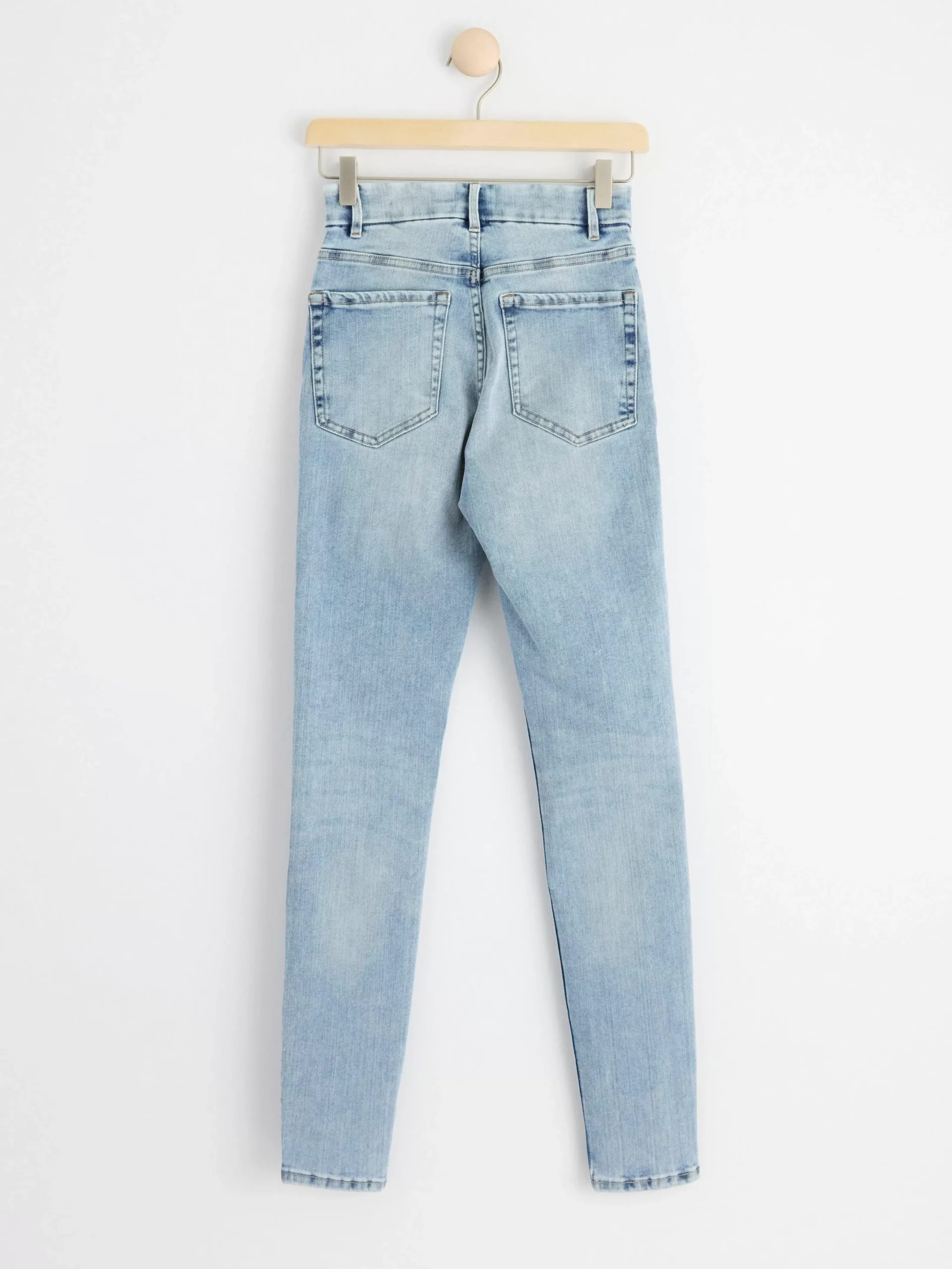 Jeans>Lindex Clara Curve Superstretchiga Slim Fit Jeans Med Hog Midja Light Denim