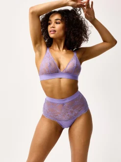 Trosor>Lindex Closely - The Bird High Waist Light Lilac