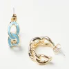 Accessoarer>Lindex Creolorhangen I Form Av Kedja Light Blue