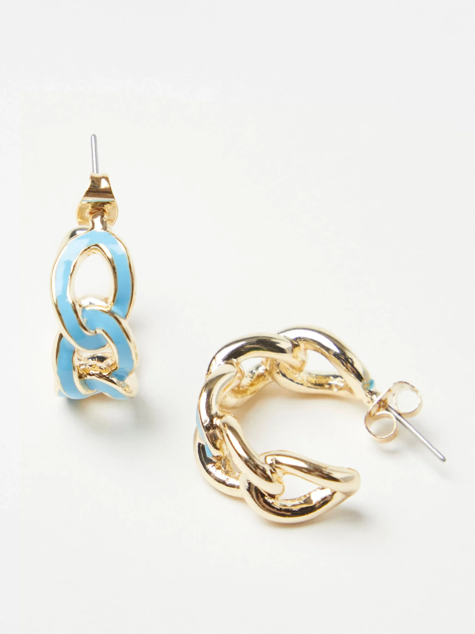 Accessoarer>Lindex Creolorhangen I Form Av Kedja Light Blue
