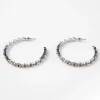 Accessoarer>Lindex Creolorhangen Med Strass Light Gold