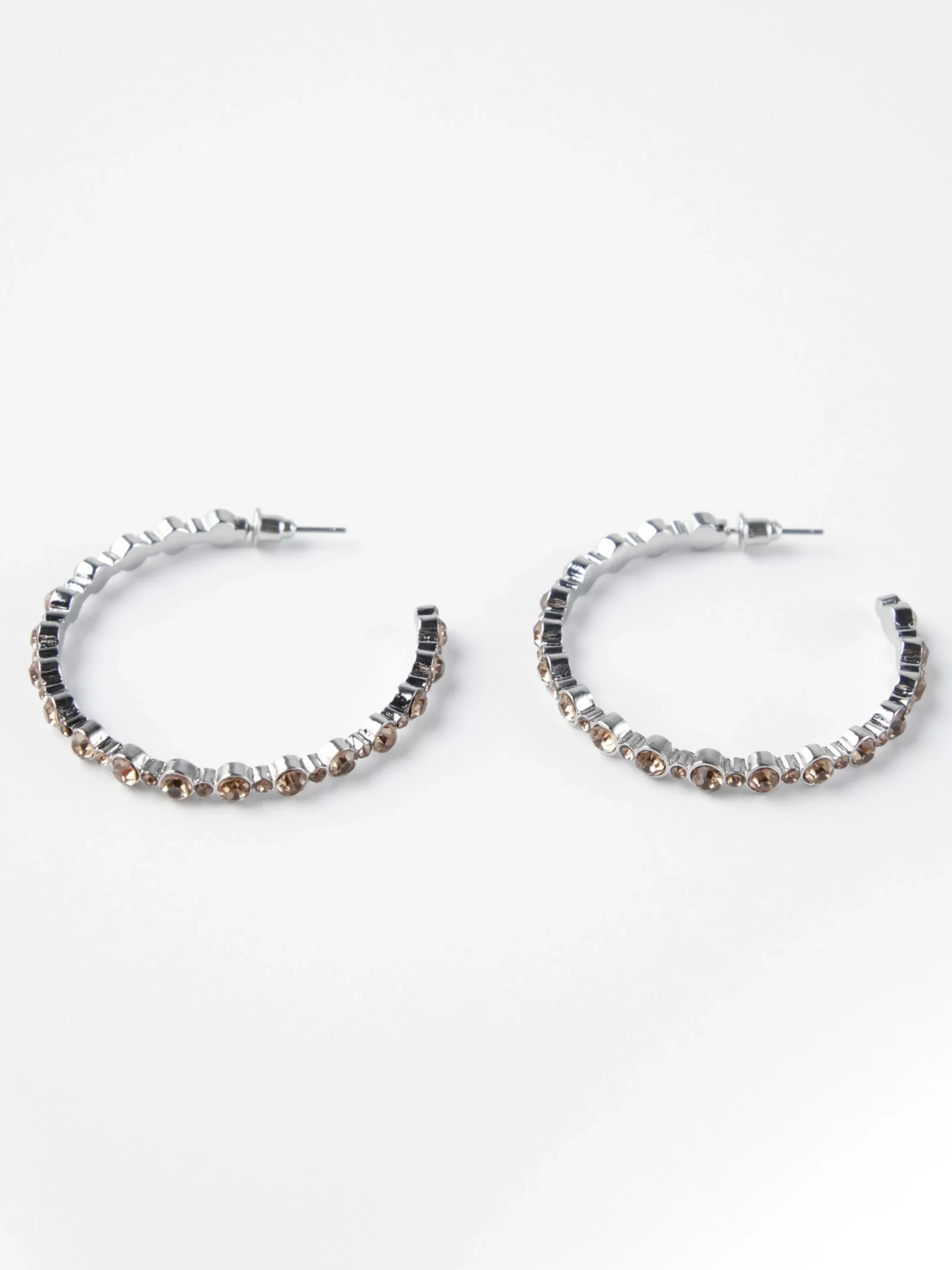 Accessoarer>Lindex Creolorhangen Med Strass Light Gold