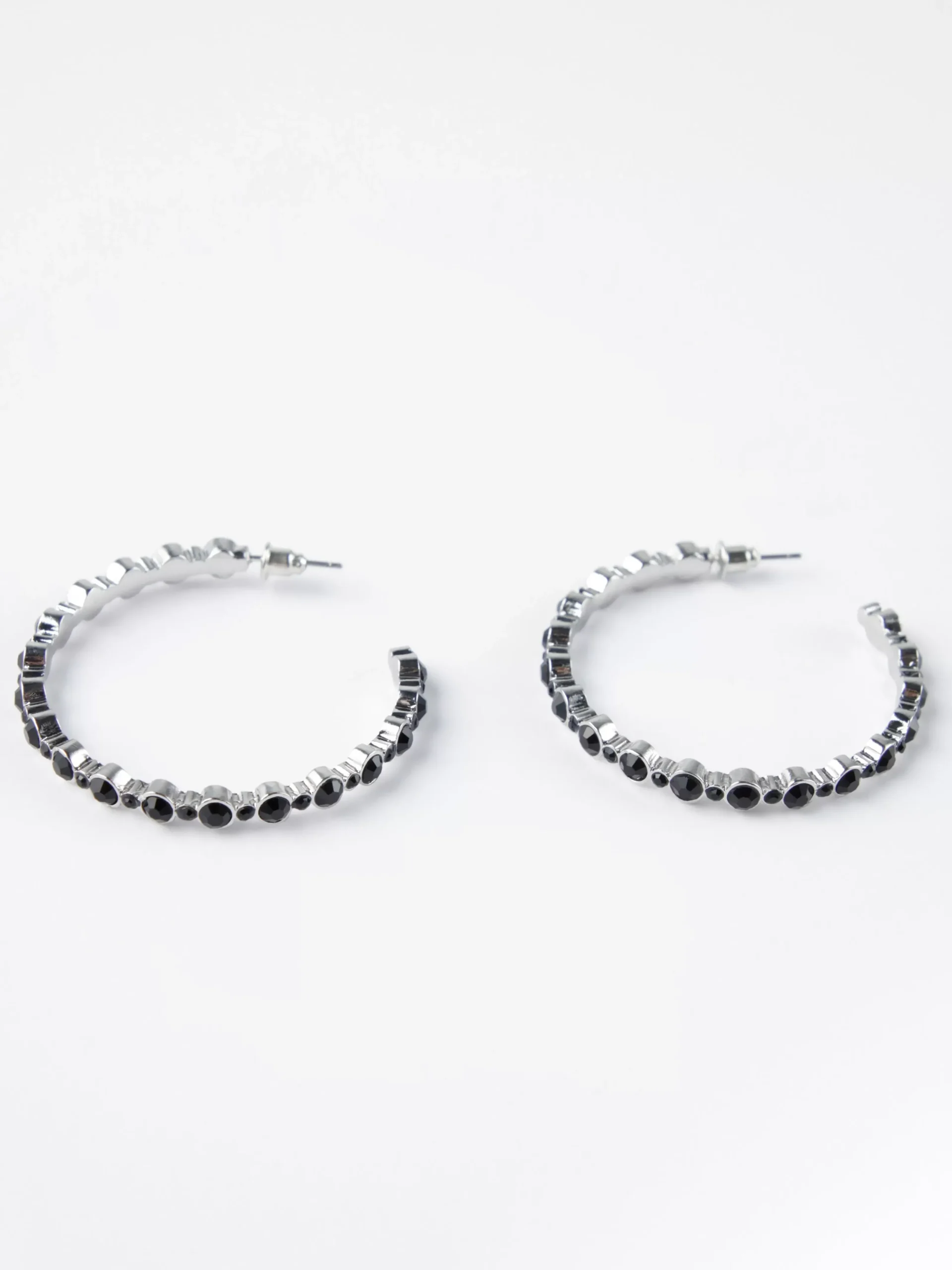 Accessoarer>Lindex Creolorhangen Med Strass Black