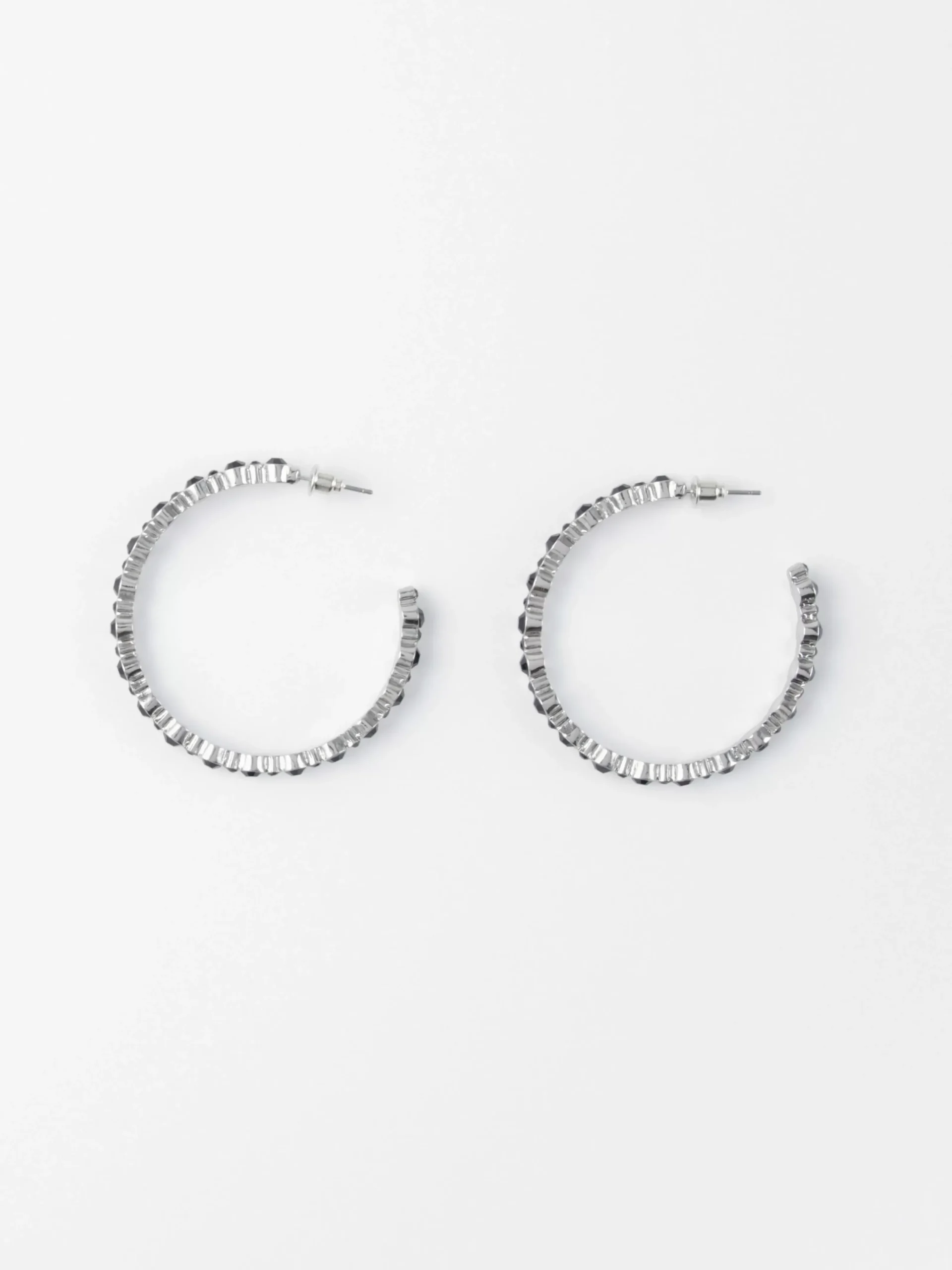 Accessoarer>Lindex Creolorhangen Med Strass Black