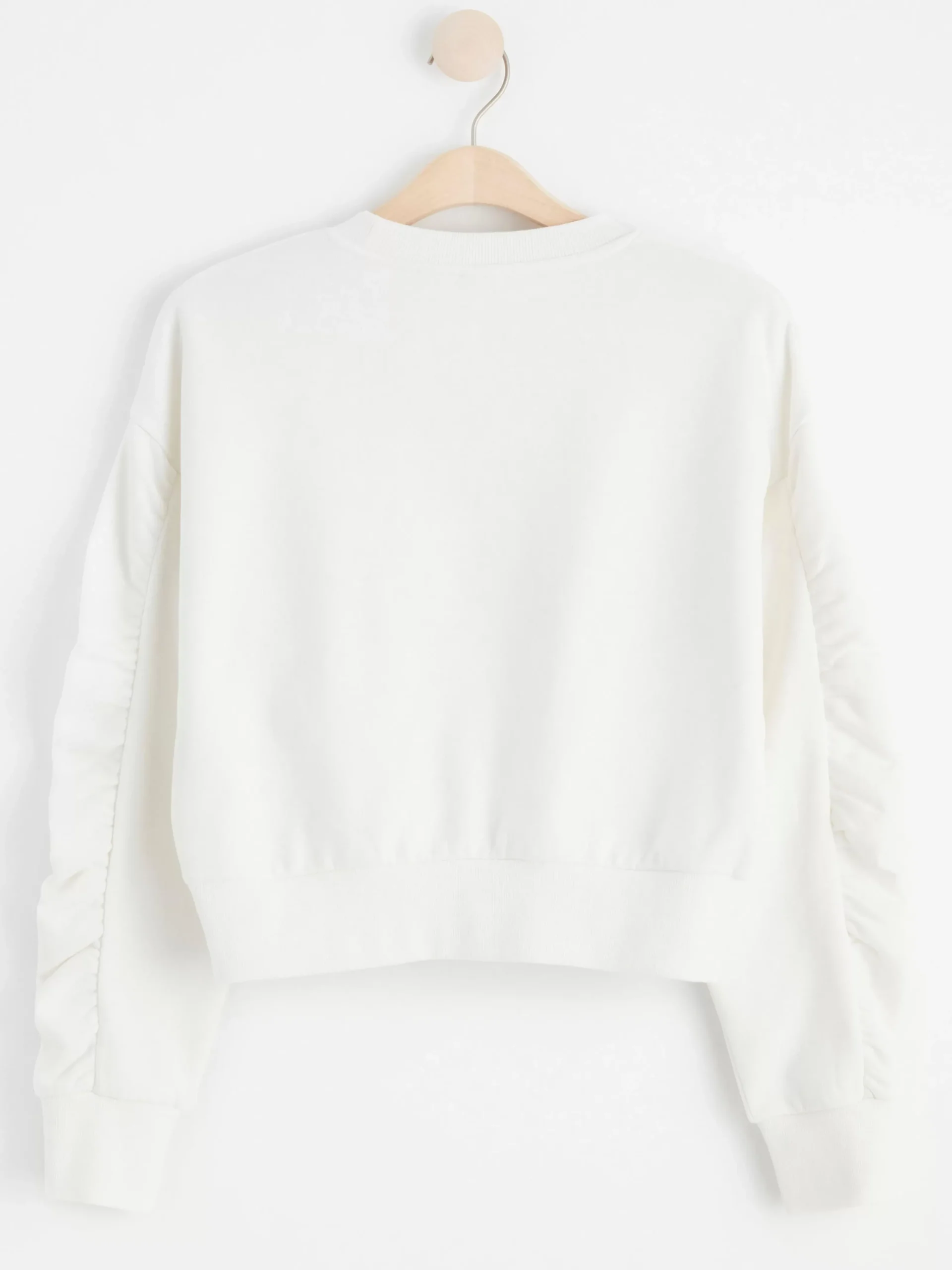 Tröjor & Cardigans>Lindex Croppad Sweatshirt Off White