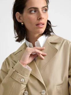 Ytterkläder>Lindex Croppad Trenchcoat-Jacka Light Beige