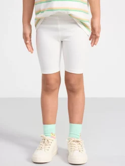 Byxor & Leggings>Lindex Cykelbyxa Light Dusty White