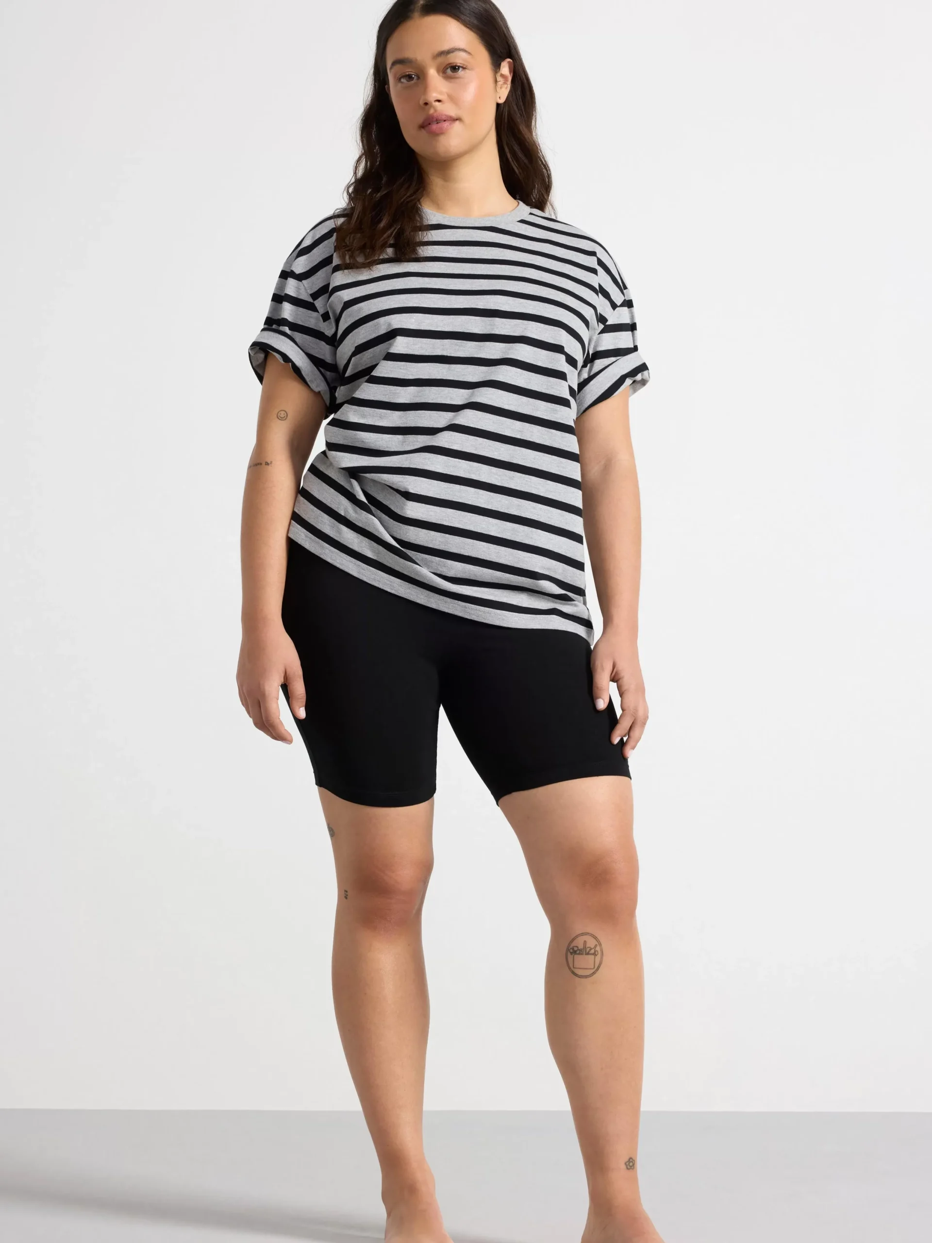 Shorts & Cykelbyxor>Lindex Cykelbyxa I Bomull Black