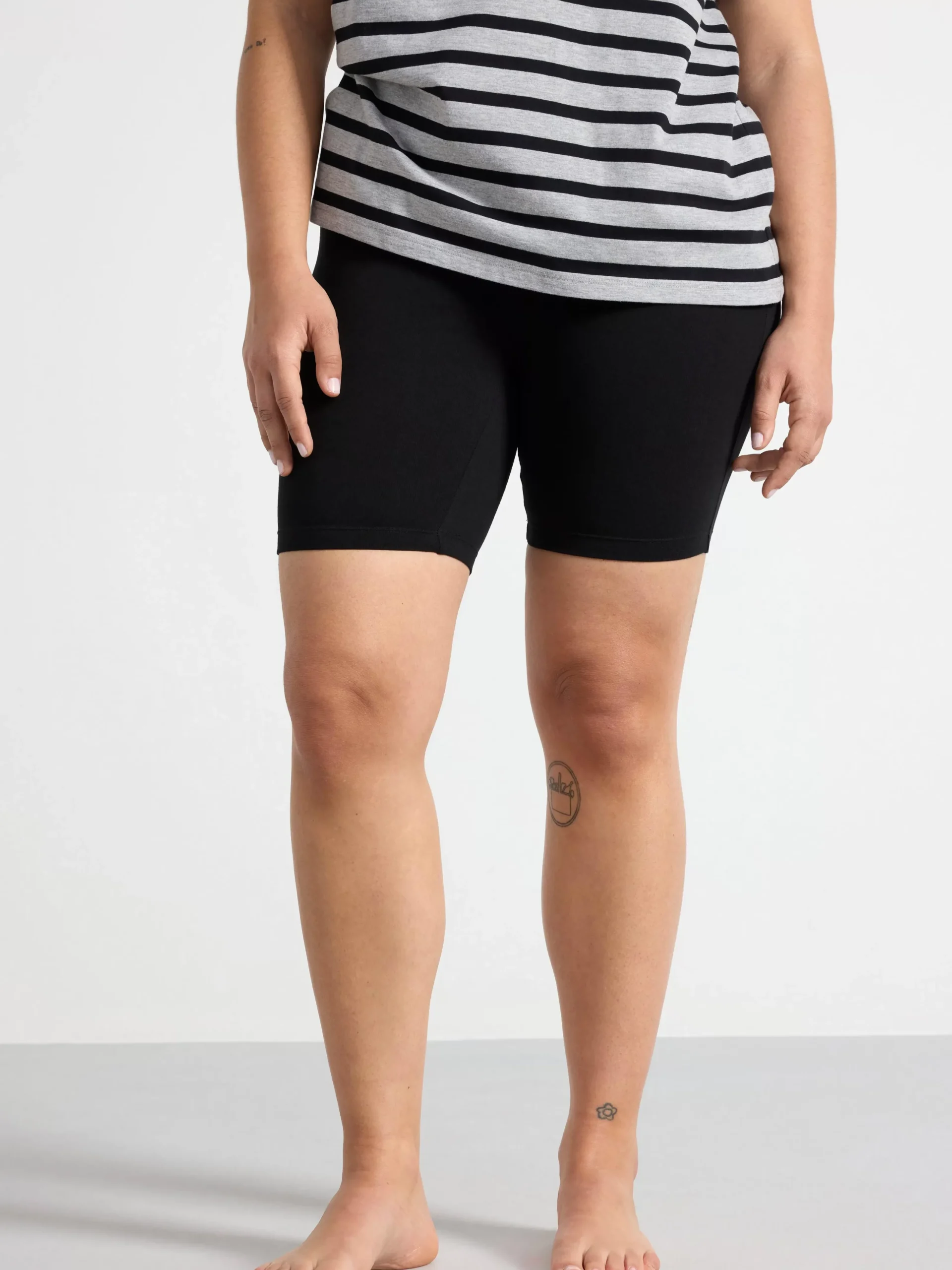 Shorts & Cykelbyxor>Lindex Cykelbyxa I Bomull Black