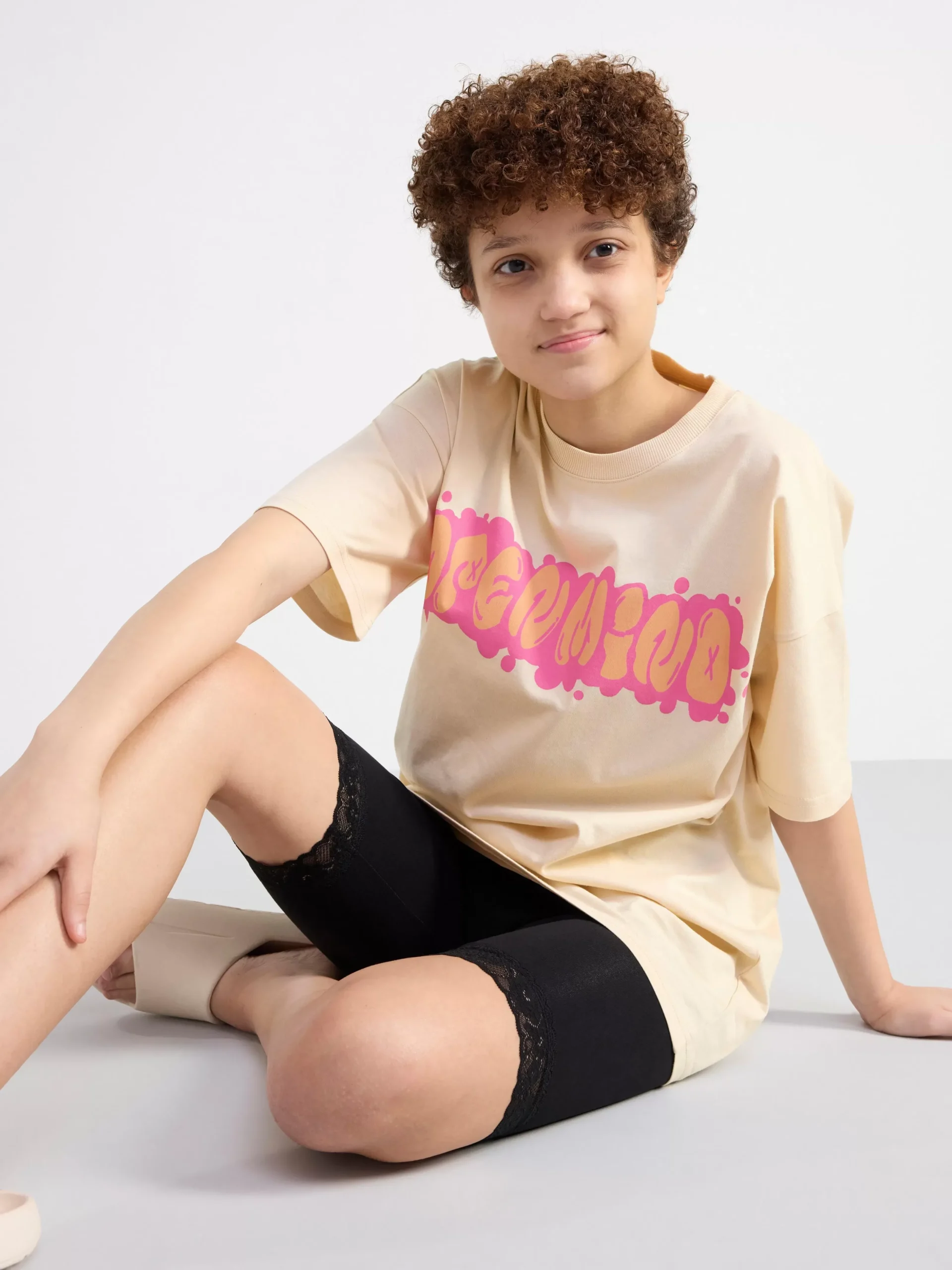 Byxor & Leggings>Lindex Cykelbyxa Med Spets Black