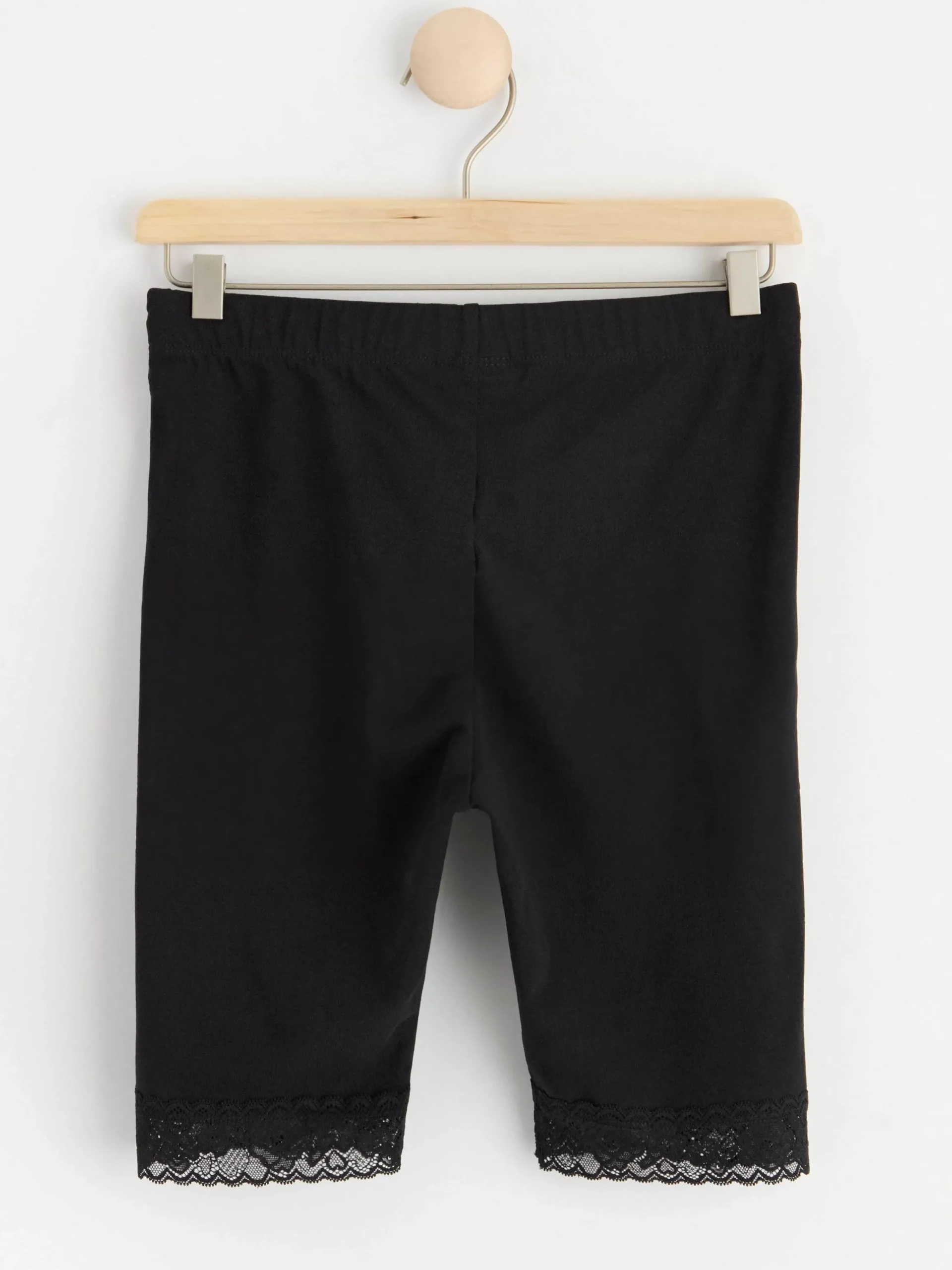 Byxor & Leggings>Lindex Cykelbyxa Med Spets Black