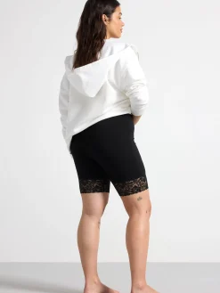 Shorts & Cykelbyxor>Lindex Cykelbyxa Med Spets Black