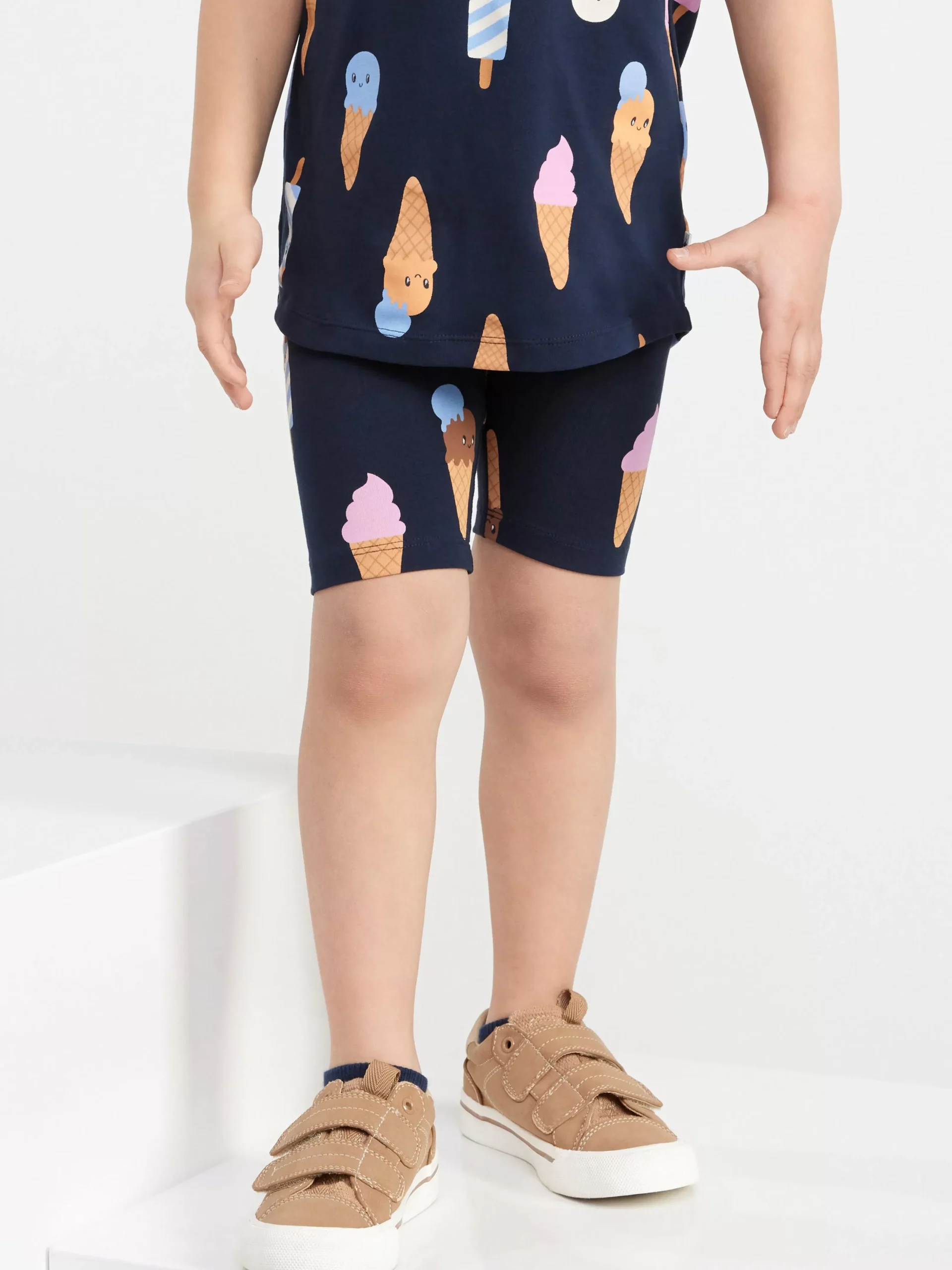 Byxor & Leggings>Lindex Cykelshorts Med Glassar Dark Navy