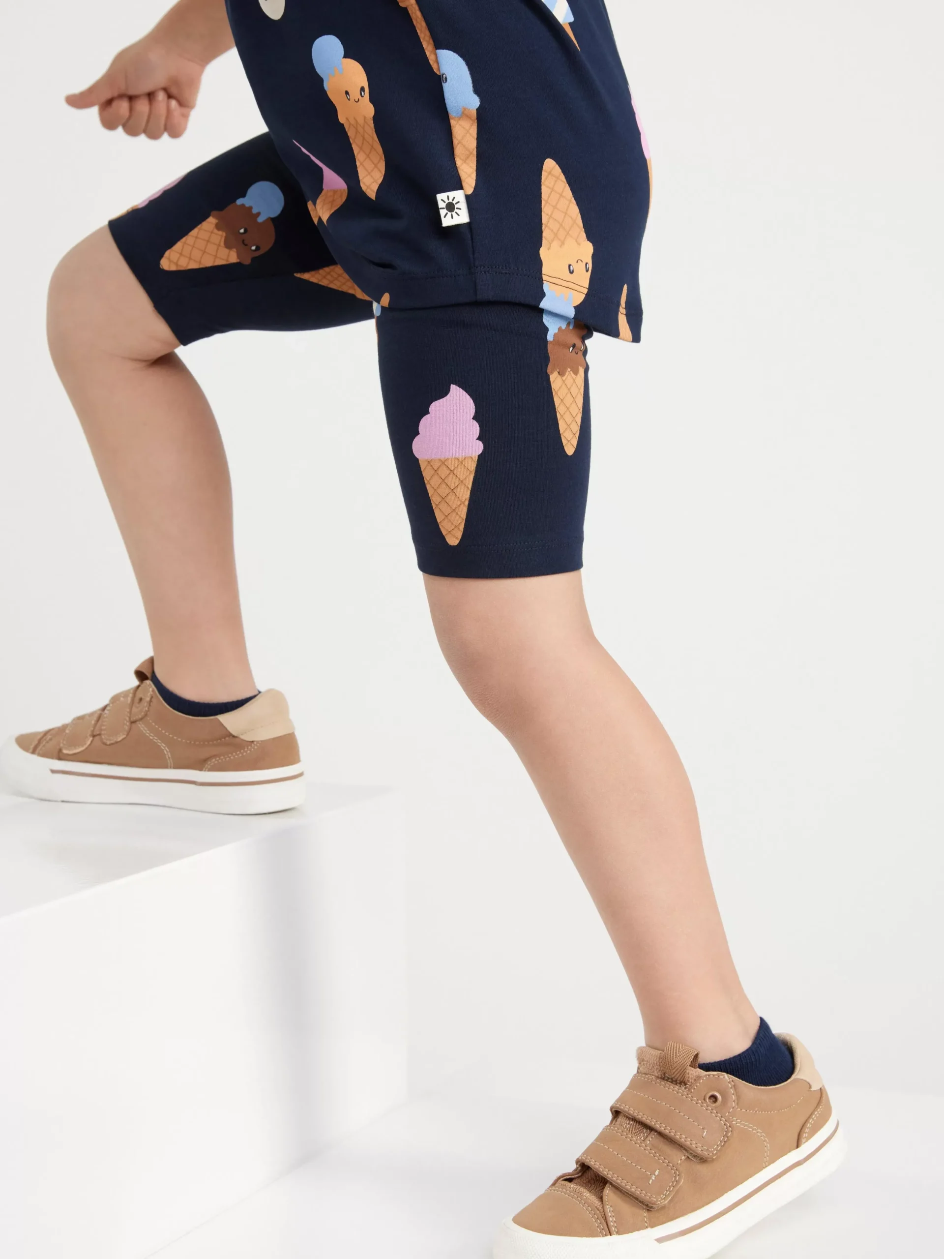Byxor & Leggings>Lindex Cykelshorts Med Glassar Dark Navy