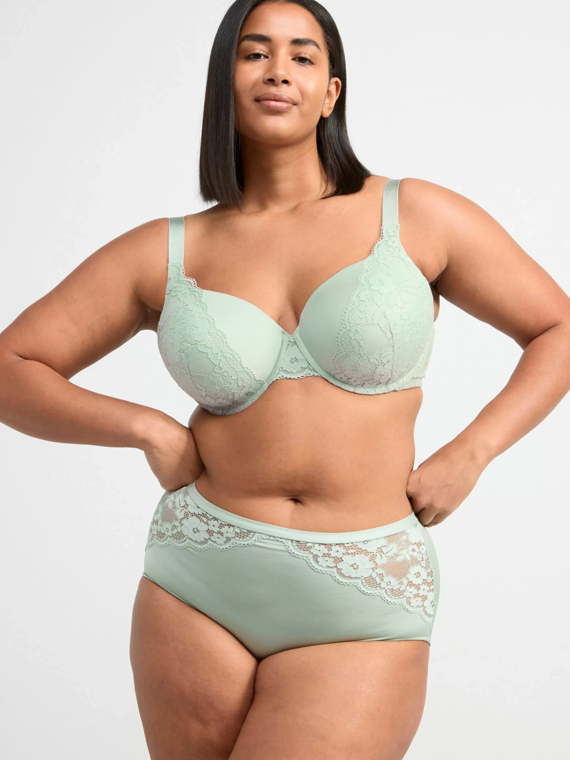 Bh>Lindex Dahlia T-Shirt Bh Light Dusty Green