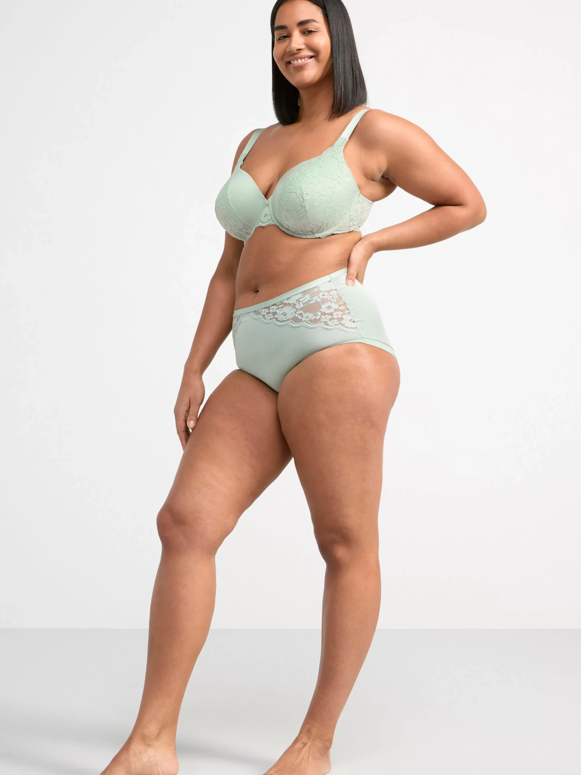 Bh>Lindex Dahlia T-Shirt Bh Light Dusty Green
