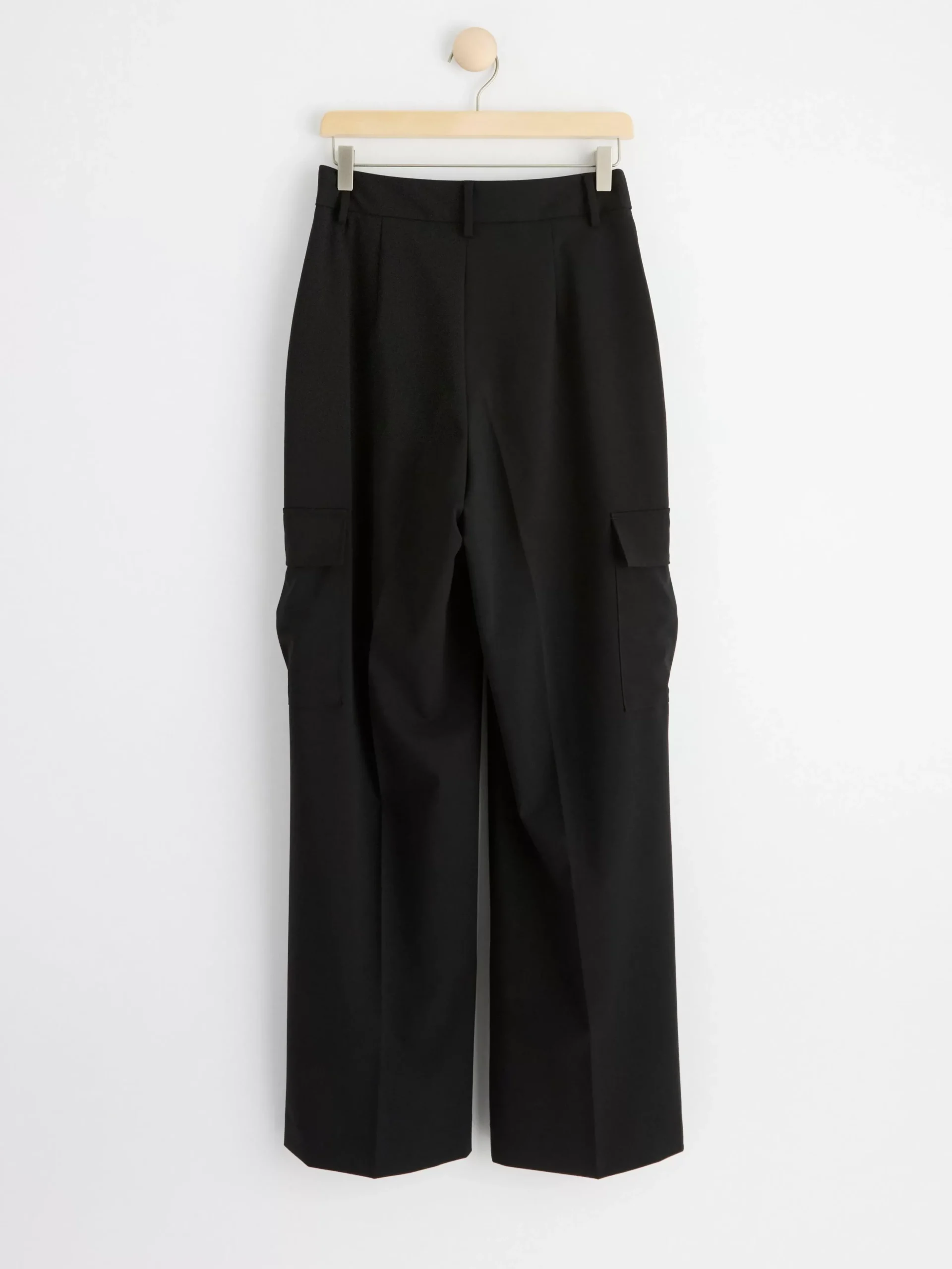Byxor>Lindex Dressad Cargobyxa Black