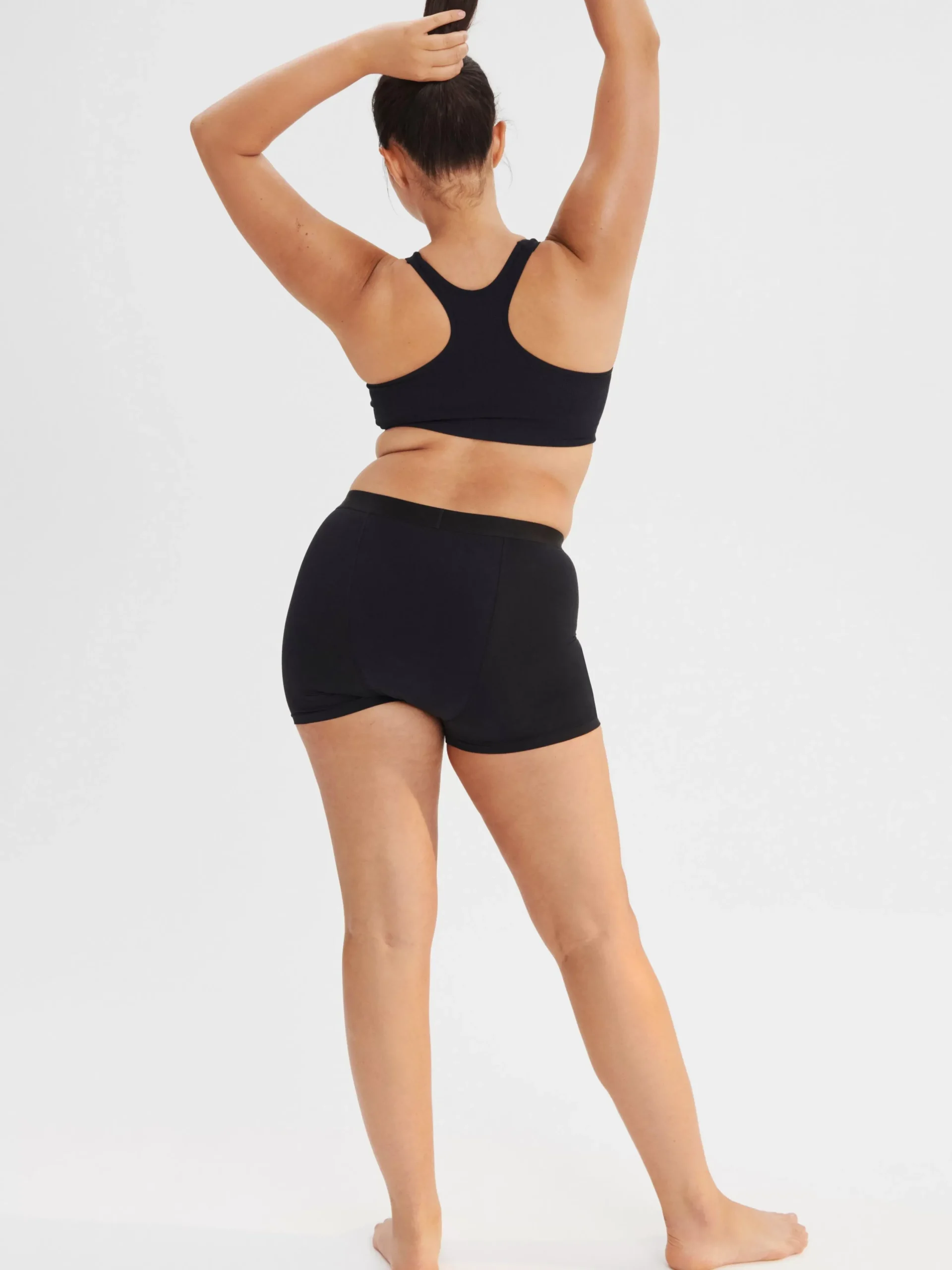 Trosor>Lindex Engineered Boxer – Menstrosa Med Hog Absorption Black