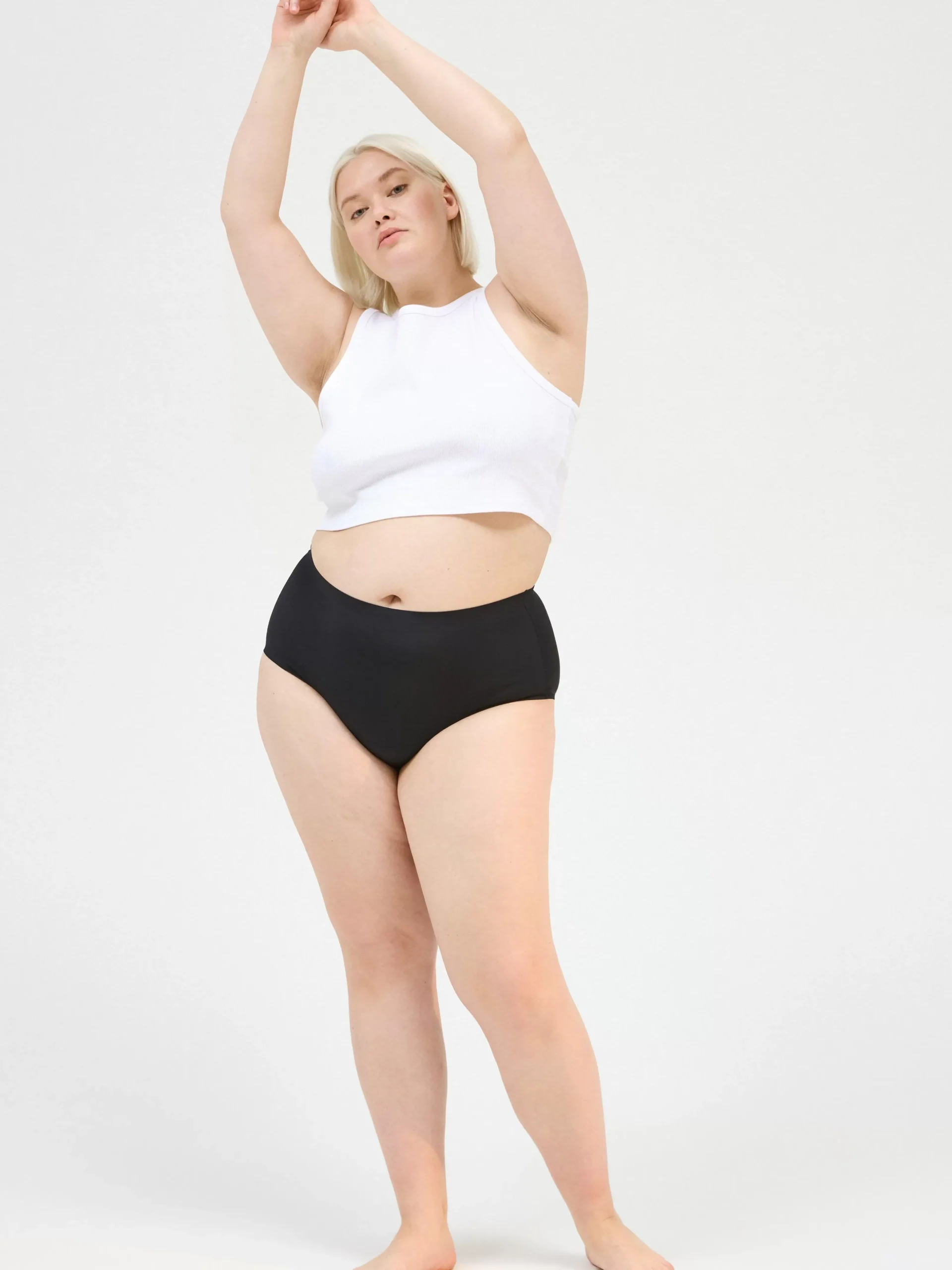 Trosor>Lindex Engineered High Waist – Menstrosa Med Hog Absorption Black