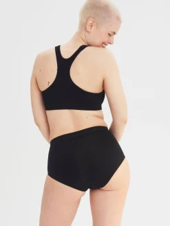 Trosor>Lindex Engineered High Waist – Menstrosa Med Medel Absorption Black
