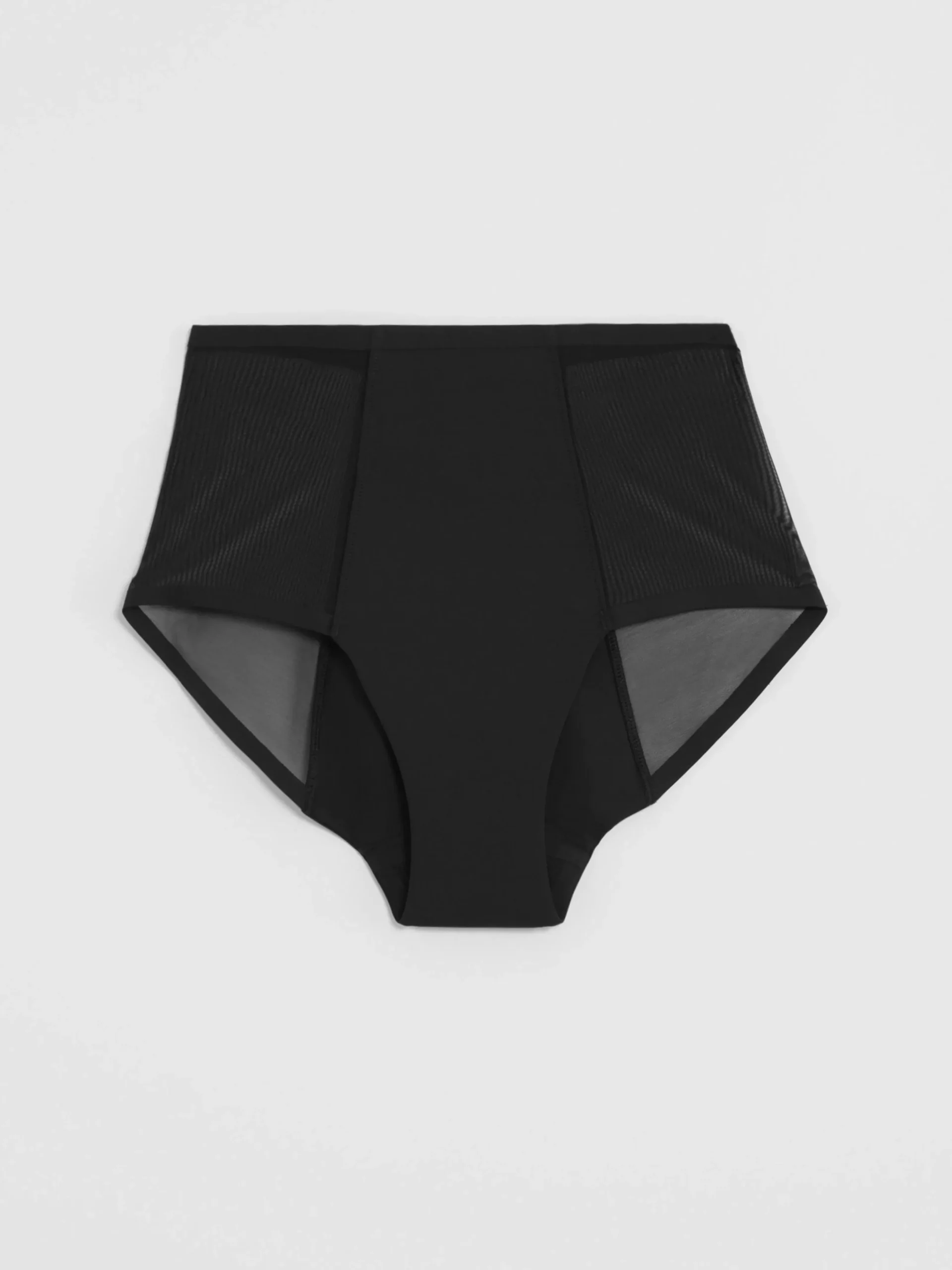 Trosor>Lindex Engineered High Waist Mesh – Menstrosa Med Medel Absorption Black