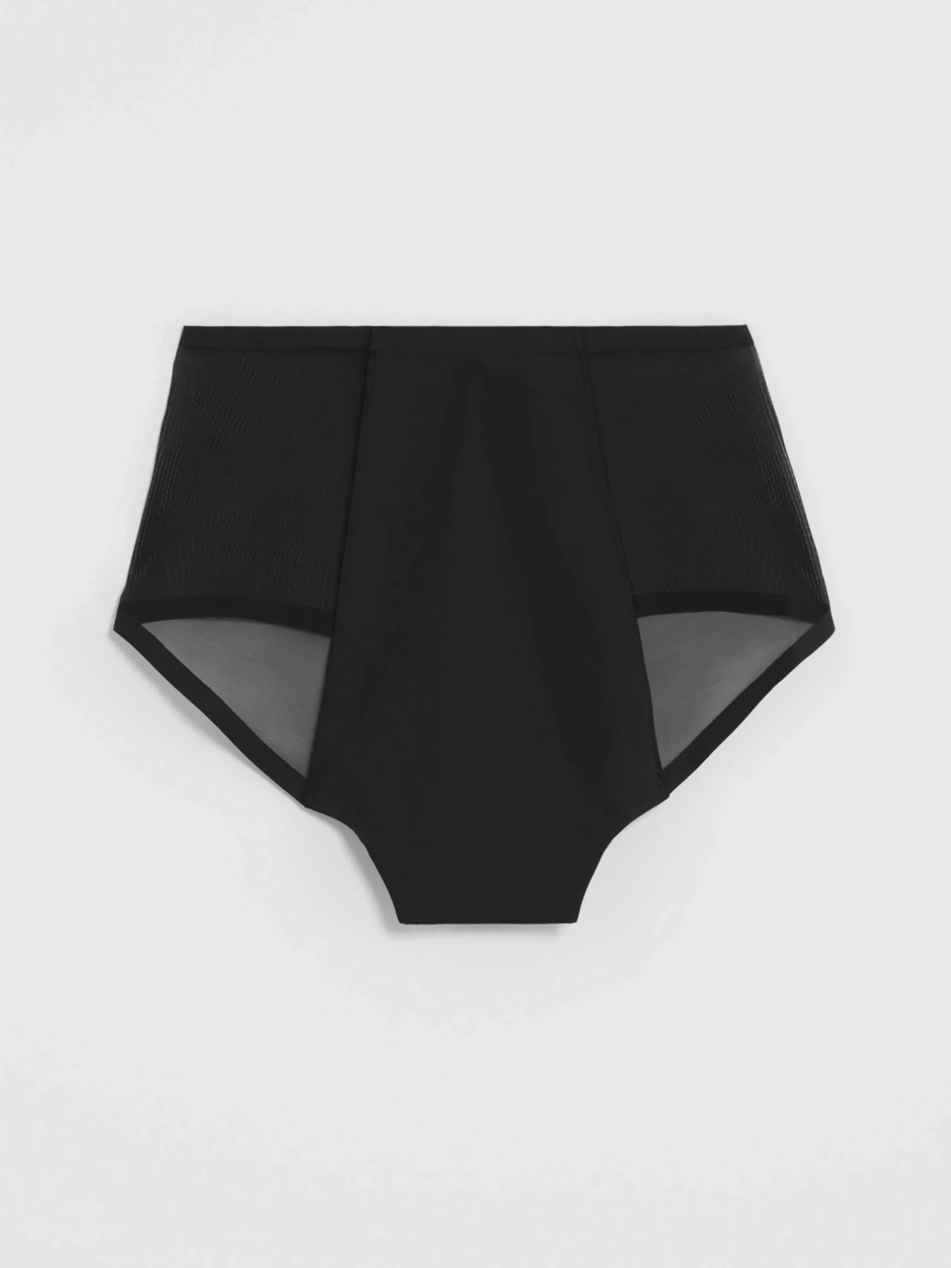 Trosor>Lindex Engineered High Waist Mesh – Menstrosa Med Medel Absorption Black