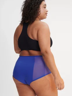 Trosor>Lindex Engineered High Waist Mesh – Menstrosa Med Medel Absorption Neon Blue