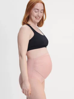 Mammaunderkläder>Lindex Engineered Maternity High Waist Leak Proof – Mammatrosa Med Medel Absorption Dusty Pink