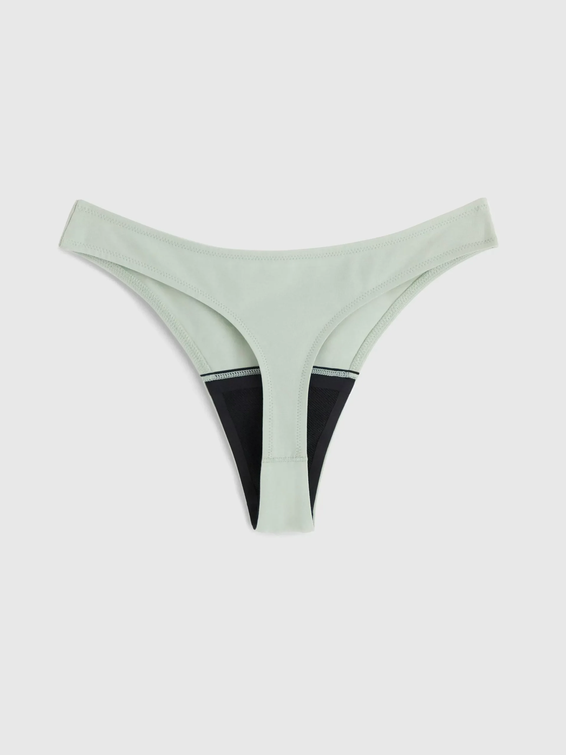 Trosor>Lindex Engineered Thong – Menstrosa Med Latt Absorption Light Dusty Green