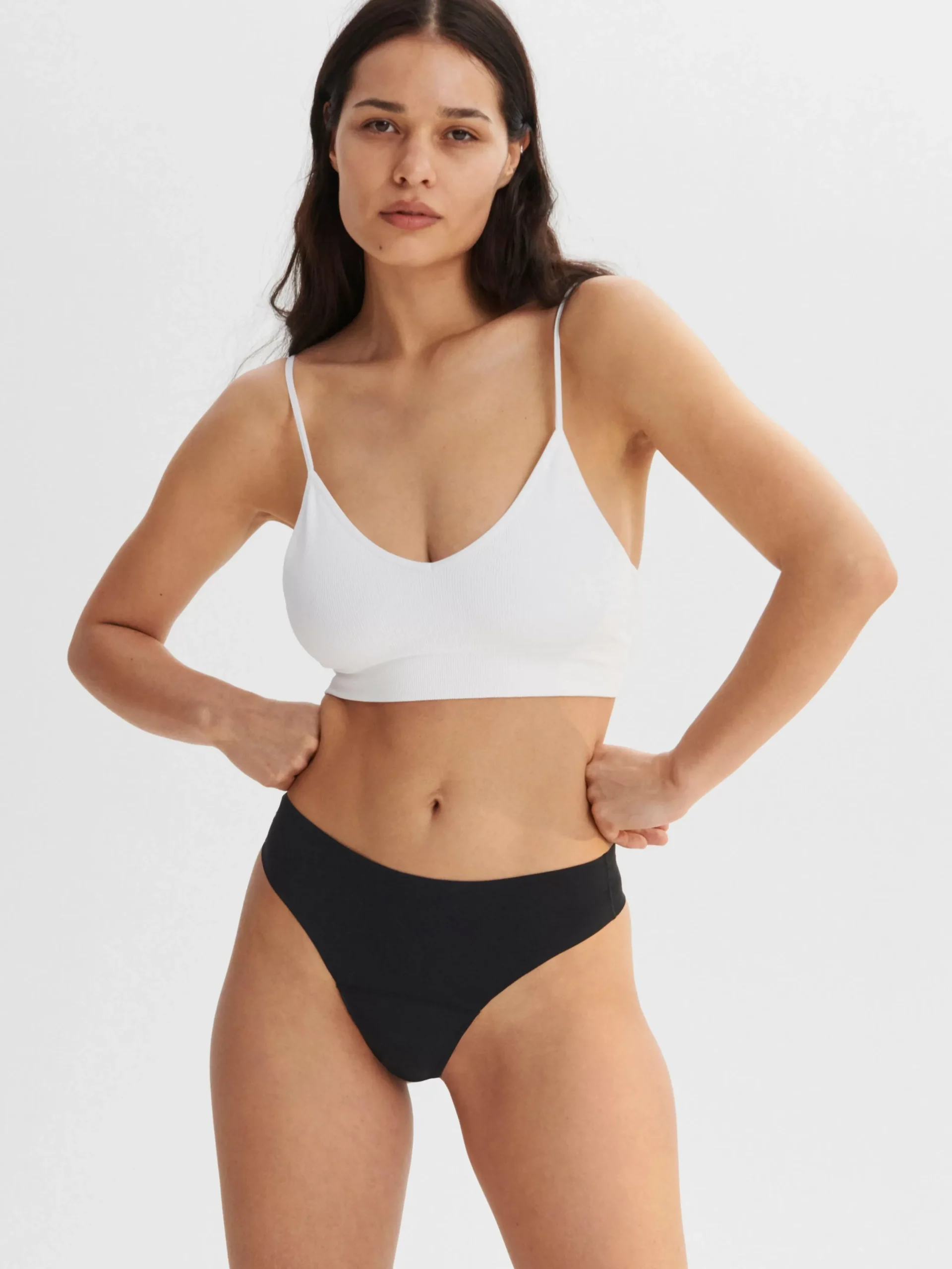 Trosor>Lindex Engineered Thong – Menstrosa Med Latt Absorption Black