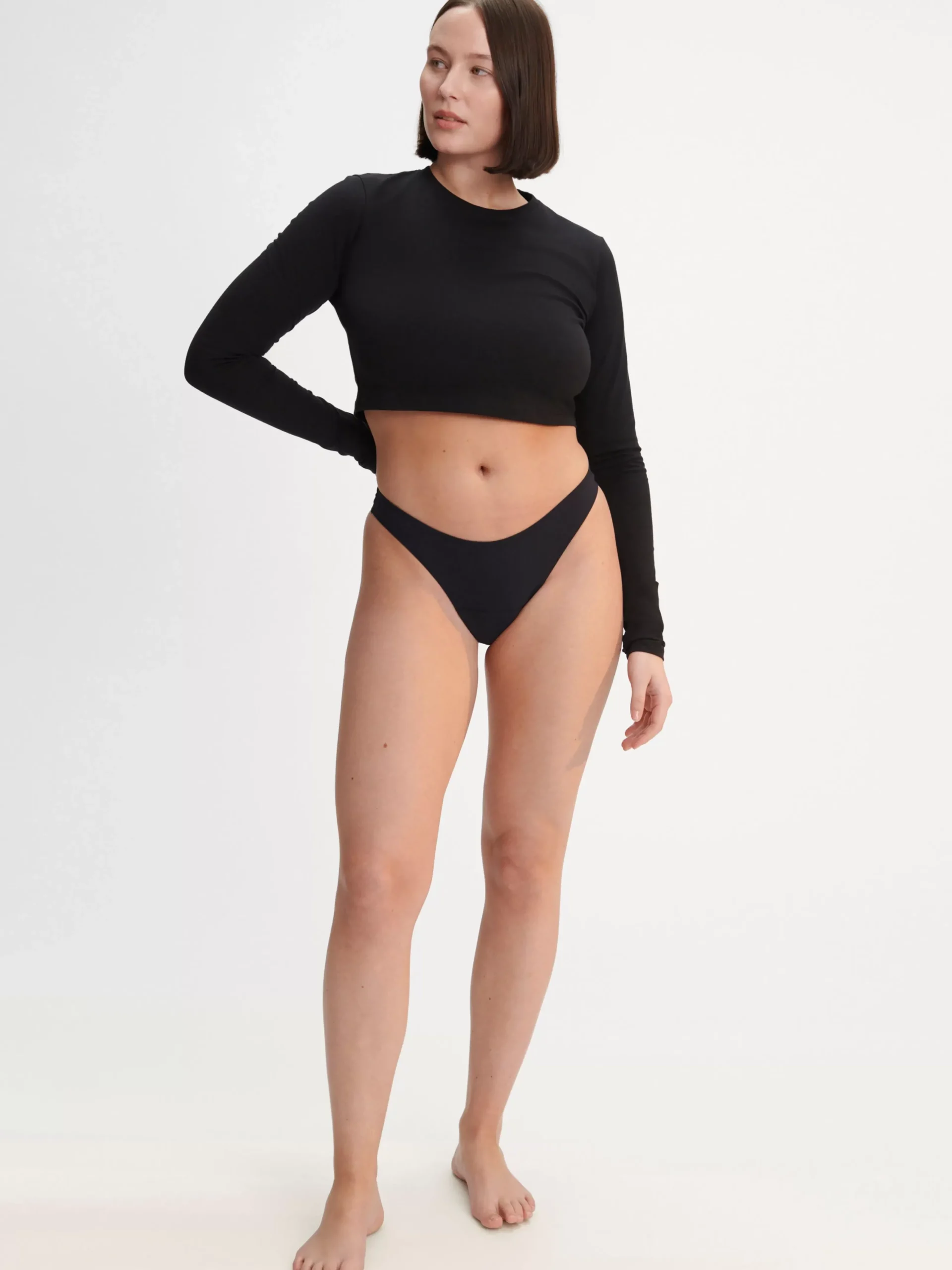 Trosor>Lindex Engineered Thong – Menstrosa Med Latt Absorption Black