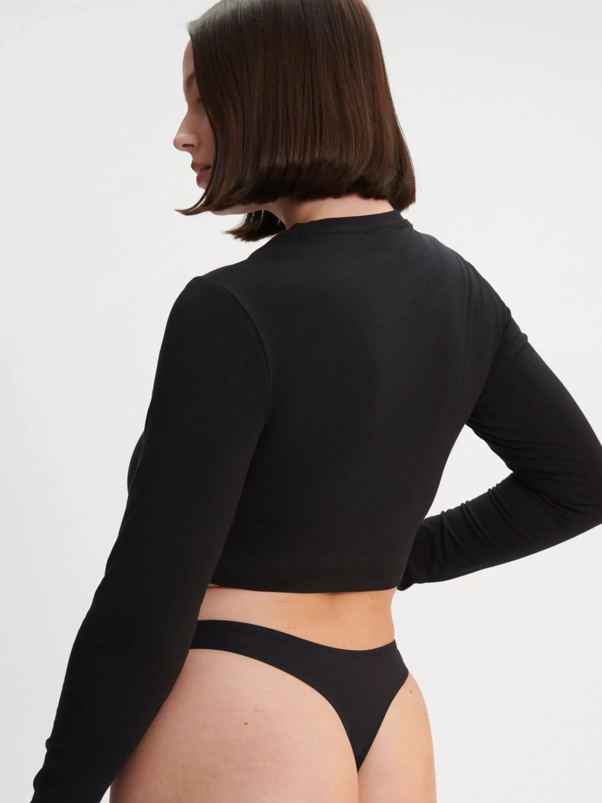 Trosor>Lindex Engineered Thong – Menstrosa Med Latt Absorption Black