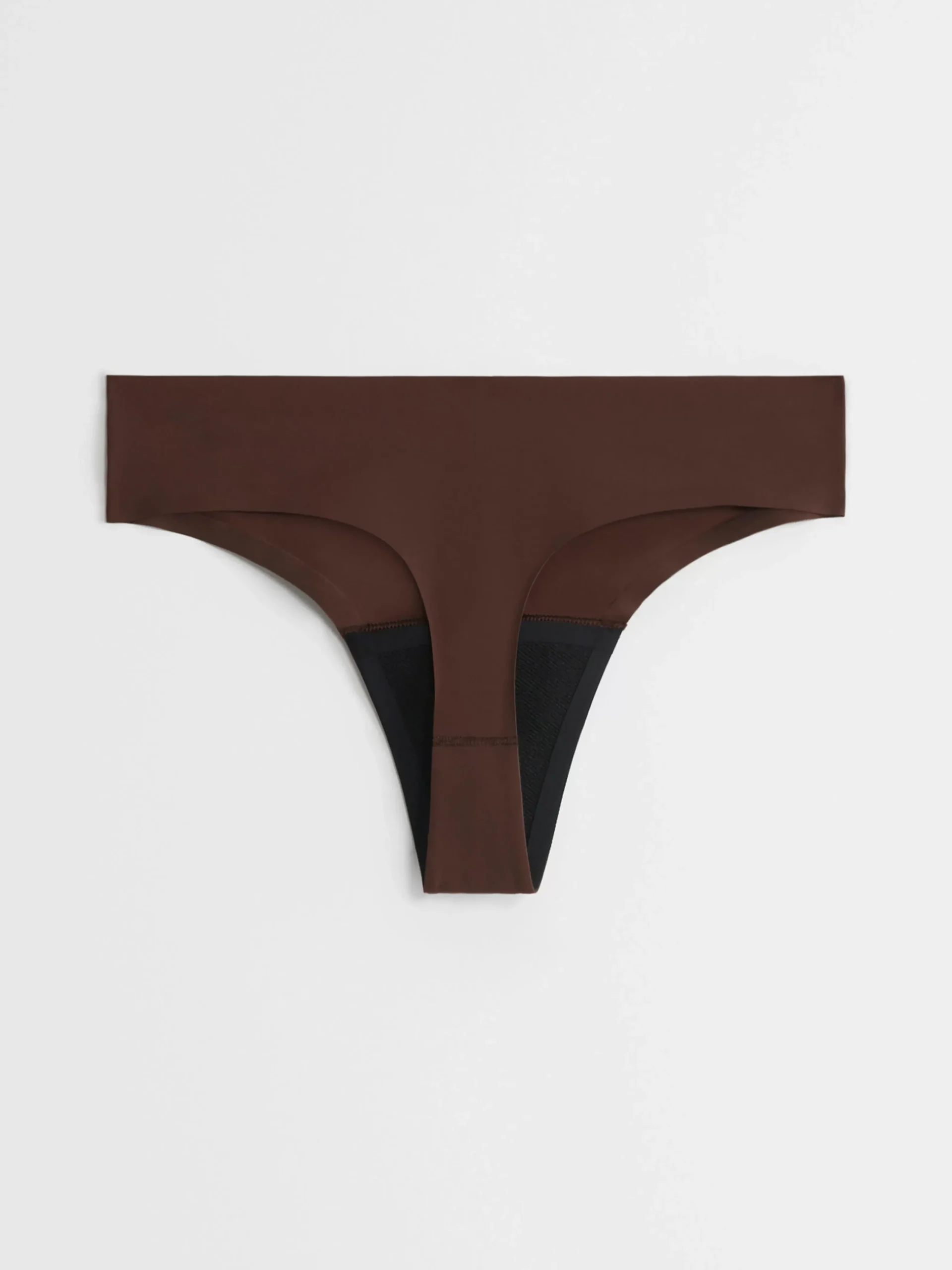 Trosor>Lindex Engineered Thong – Menstrosa Med Latt Absorption Dk Brown