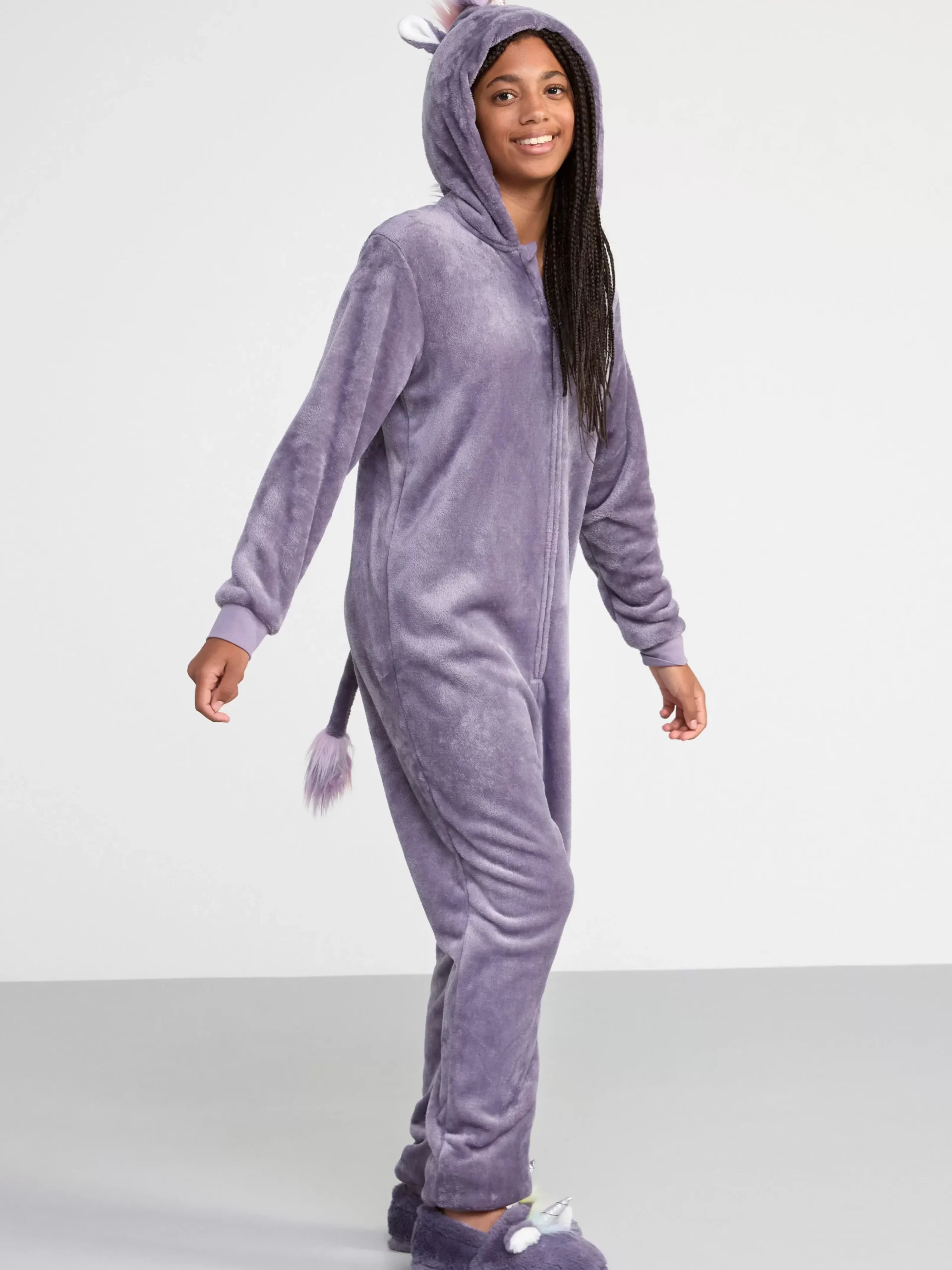 Nattplagg>Lindex Enhorning-Onesie Dk Dusty Lilac