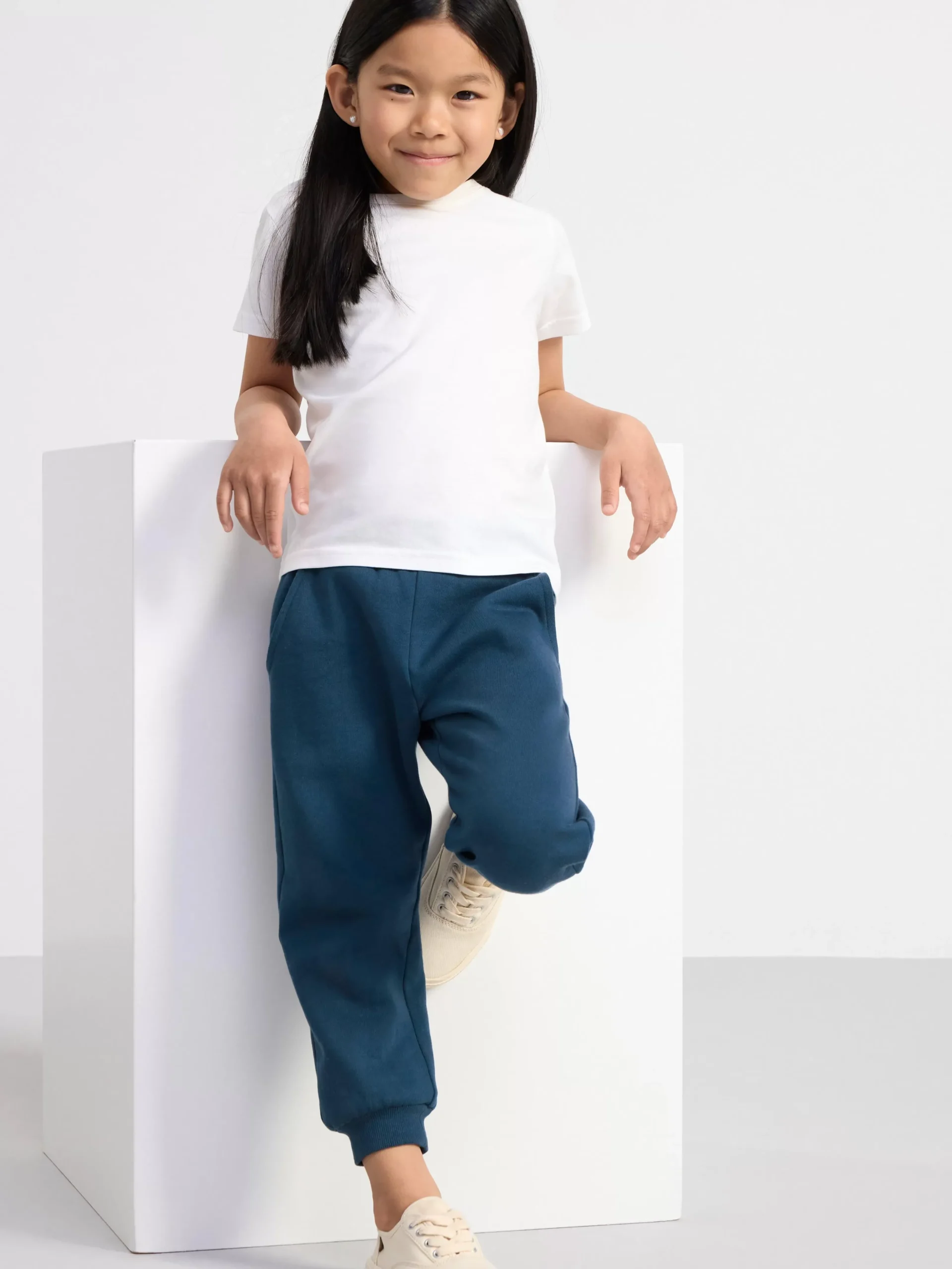Byxor & Leggings>Lindex Extra Slitstark Byxa Med Borstad Insida Dark Dusty Blue