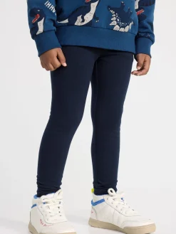 Byxor & Leggings>Lindex Extra Slitstarka Leggings Med Borstad Insida Dark Navy