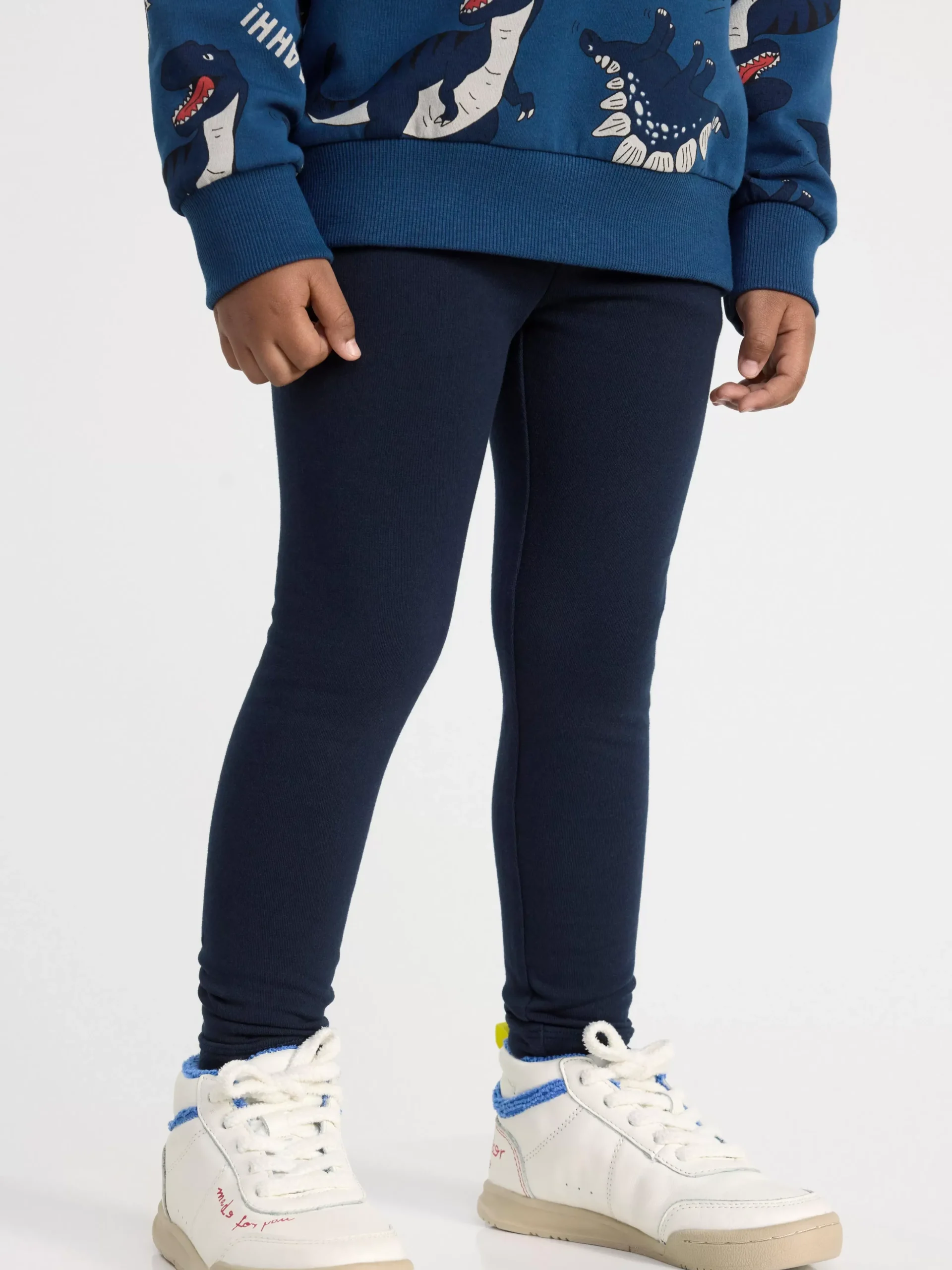 Byxor & Leggings>Lindex Extra Slitstarka Leggings Med Borstad Insida Dark Navy
