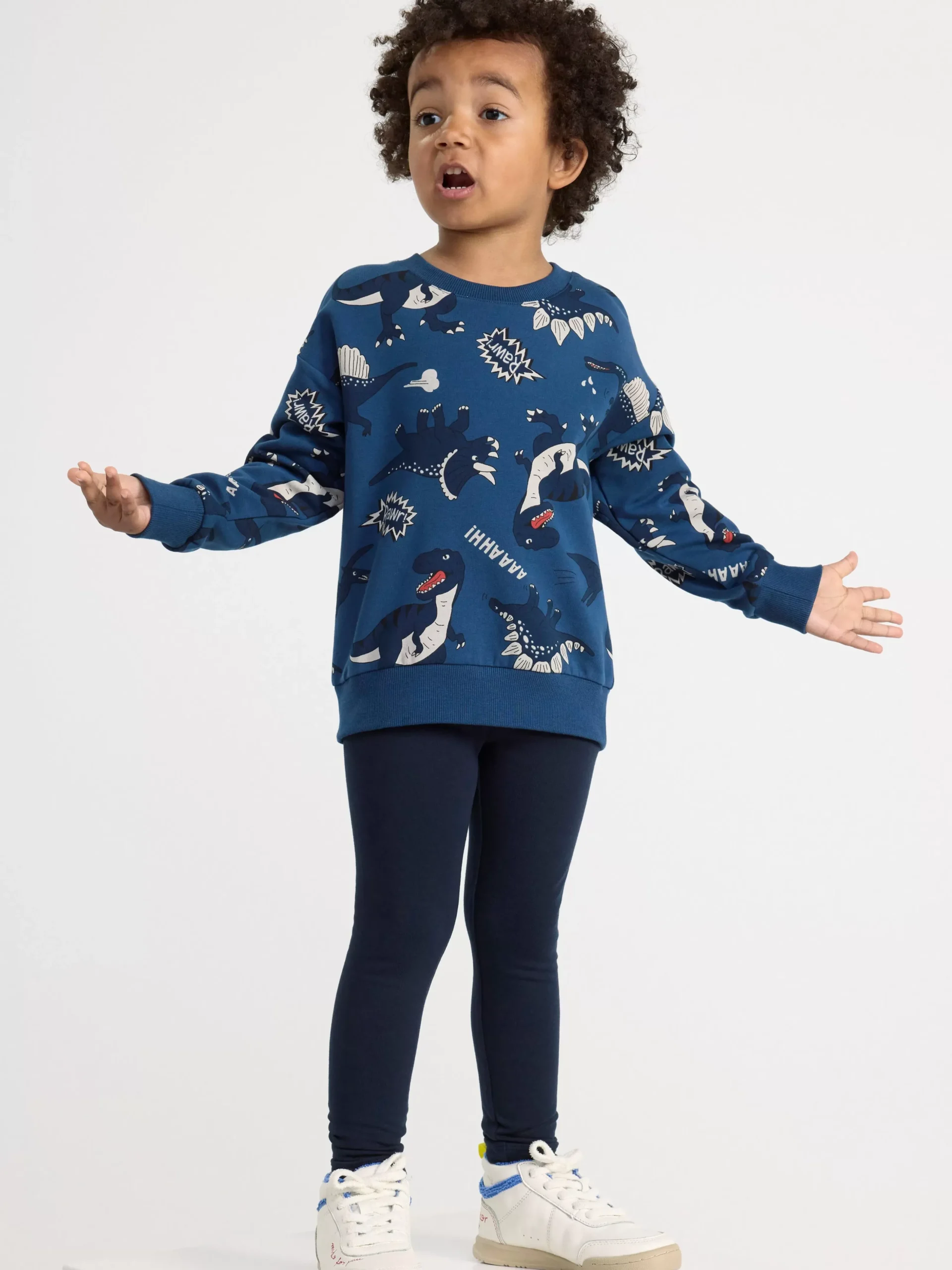 Byxor & Leggings>Lindex Extra Slitstarka Leggings Med Borstad Insida Dark Navy