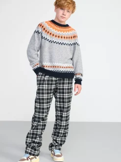 Tröjor & Cardigans>Lindex Fair Isle-Troja Grey Melange