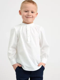 Toppar & T-Shirts>Lindex Festlig Bomullsblus White