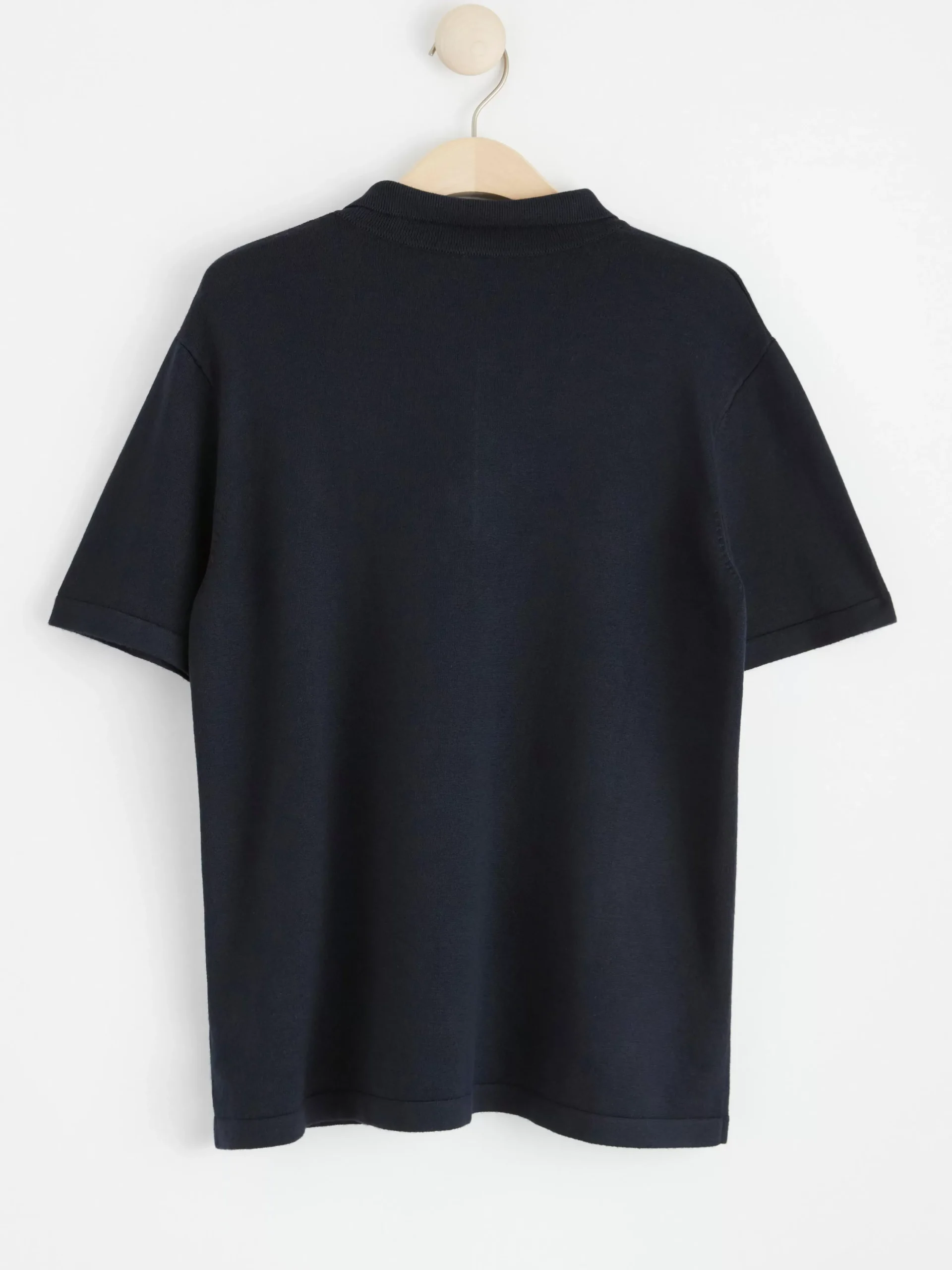 Toppar & T-Shirts>Lindex Finstickad Piketroja Dark Navy