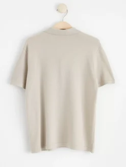 Toppar & T-Shirts>Lindex Finstickad Piketroja Light Beige
