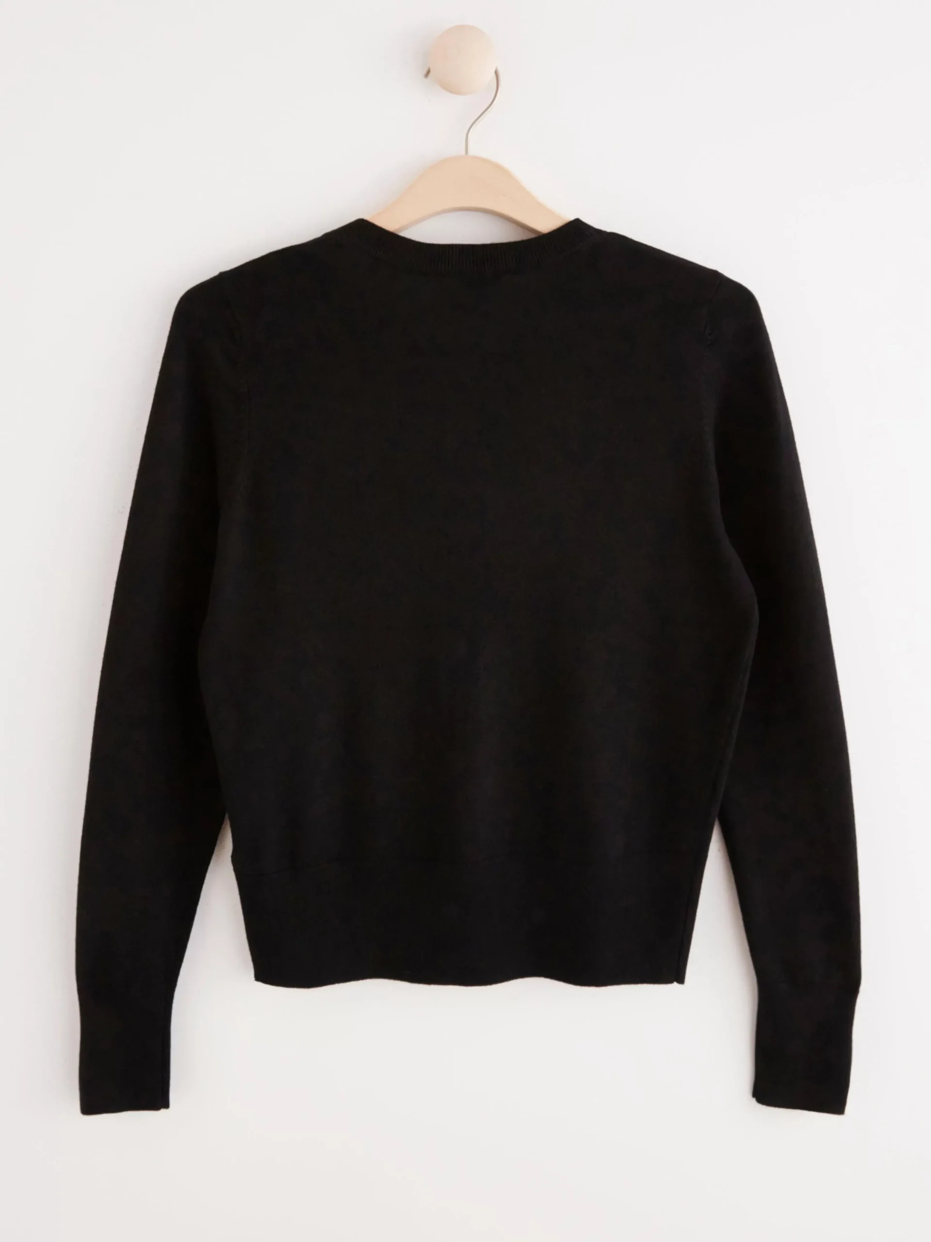 Tröjor & Cardigans>Lindex Finstickad Svart Cardigan Black