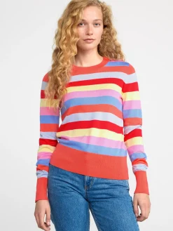 Tröjor & Cardigans>Lindex Finstickad Troja Coral