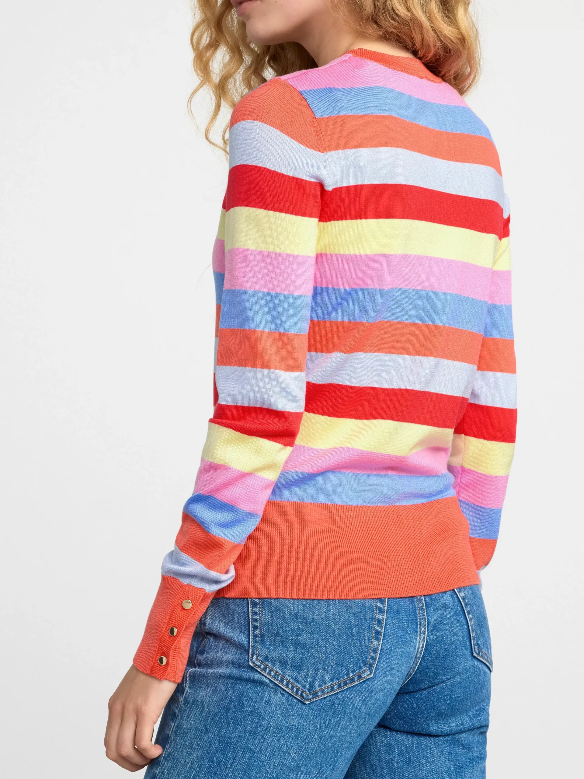 Tröjor & Cardigans>Lindex Finstickad Troja Coral