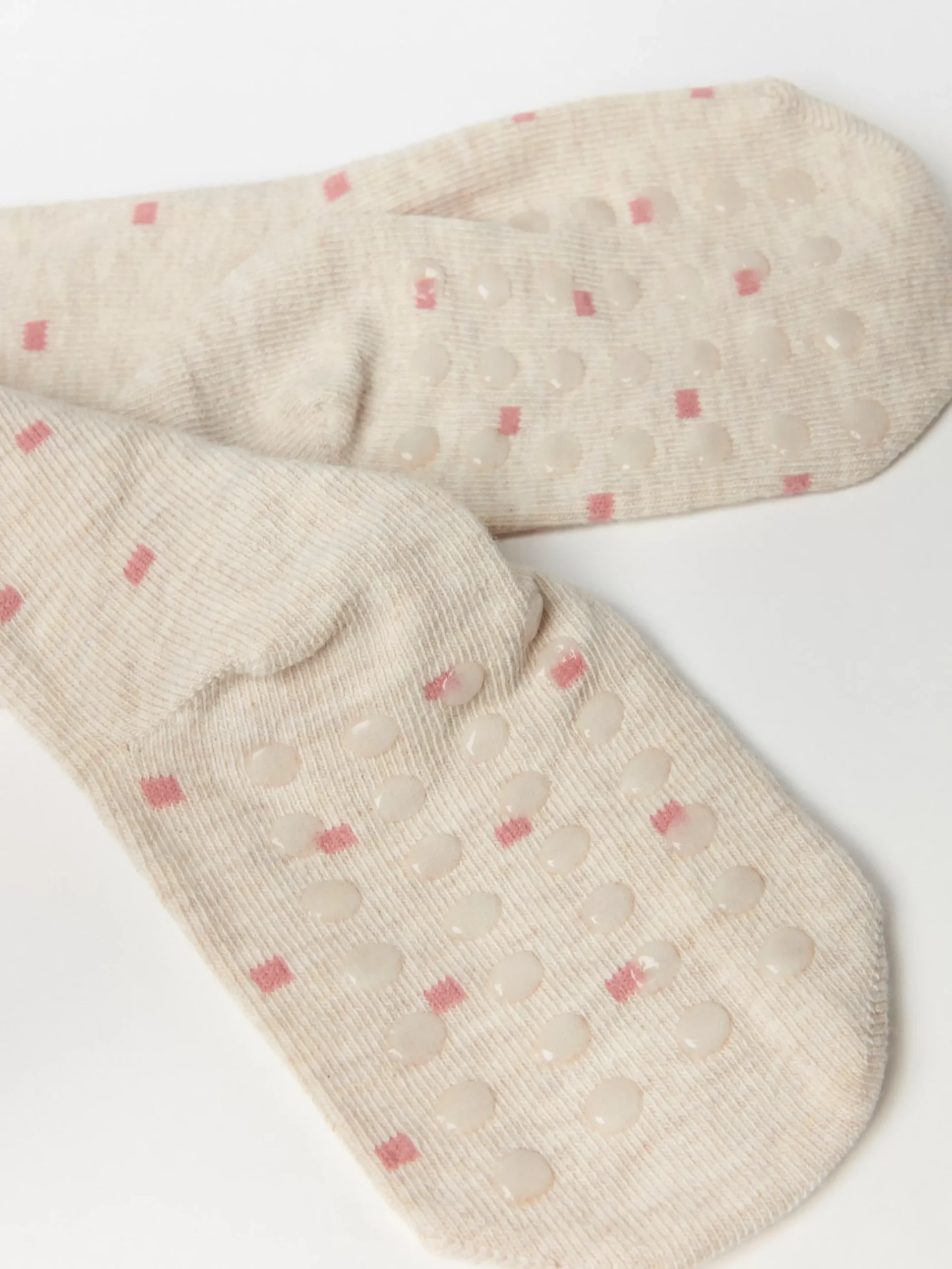 Strumpor & Strumpbyxor>Lindex Finstickade Strumpbyxor Med Prickar Light Beige Melange