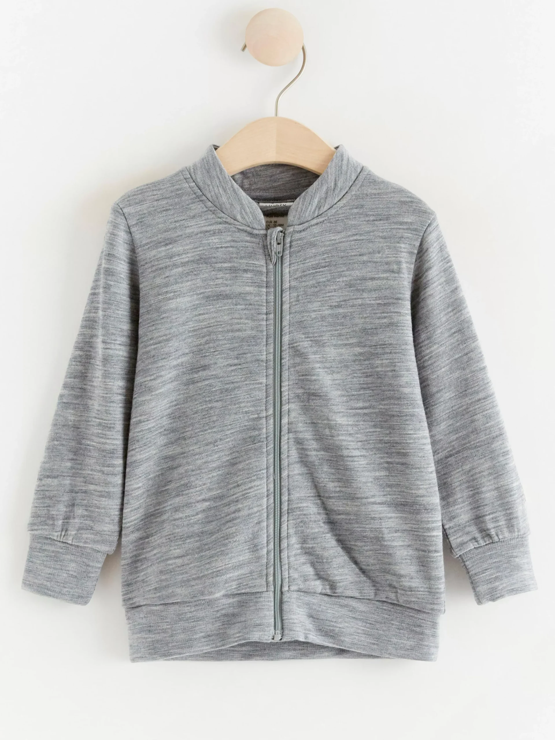 Ytterkläder>Lindex Fix Jacka I Merinoull Grey Melange