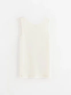 Toppar & T-Shirts>Lindex Fix Linne I Merinoull Off White