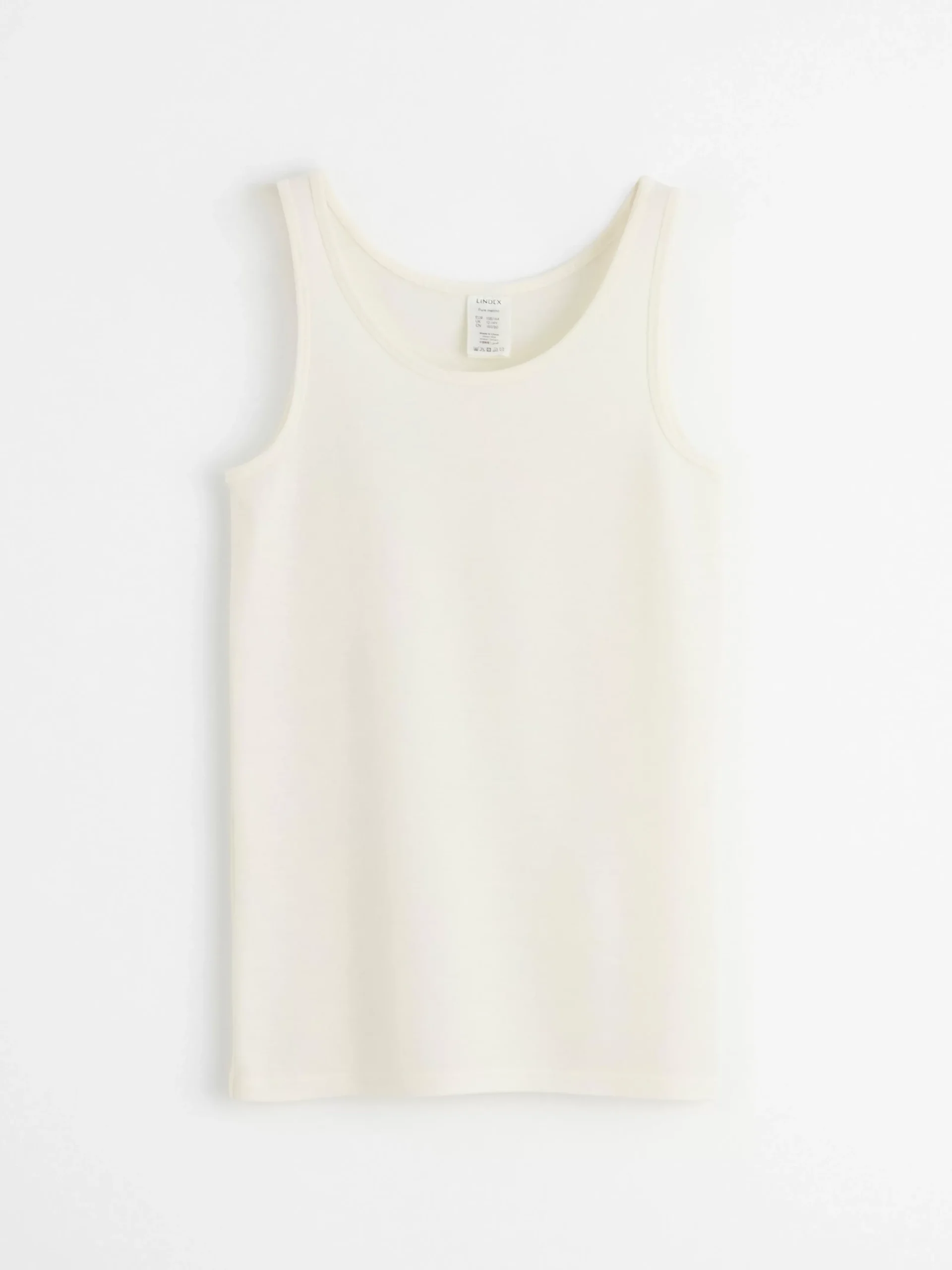 Toppar & T-Shirts>Lindex Fix Linne I Merinoull Off White